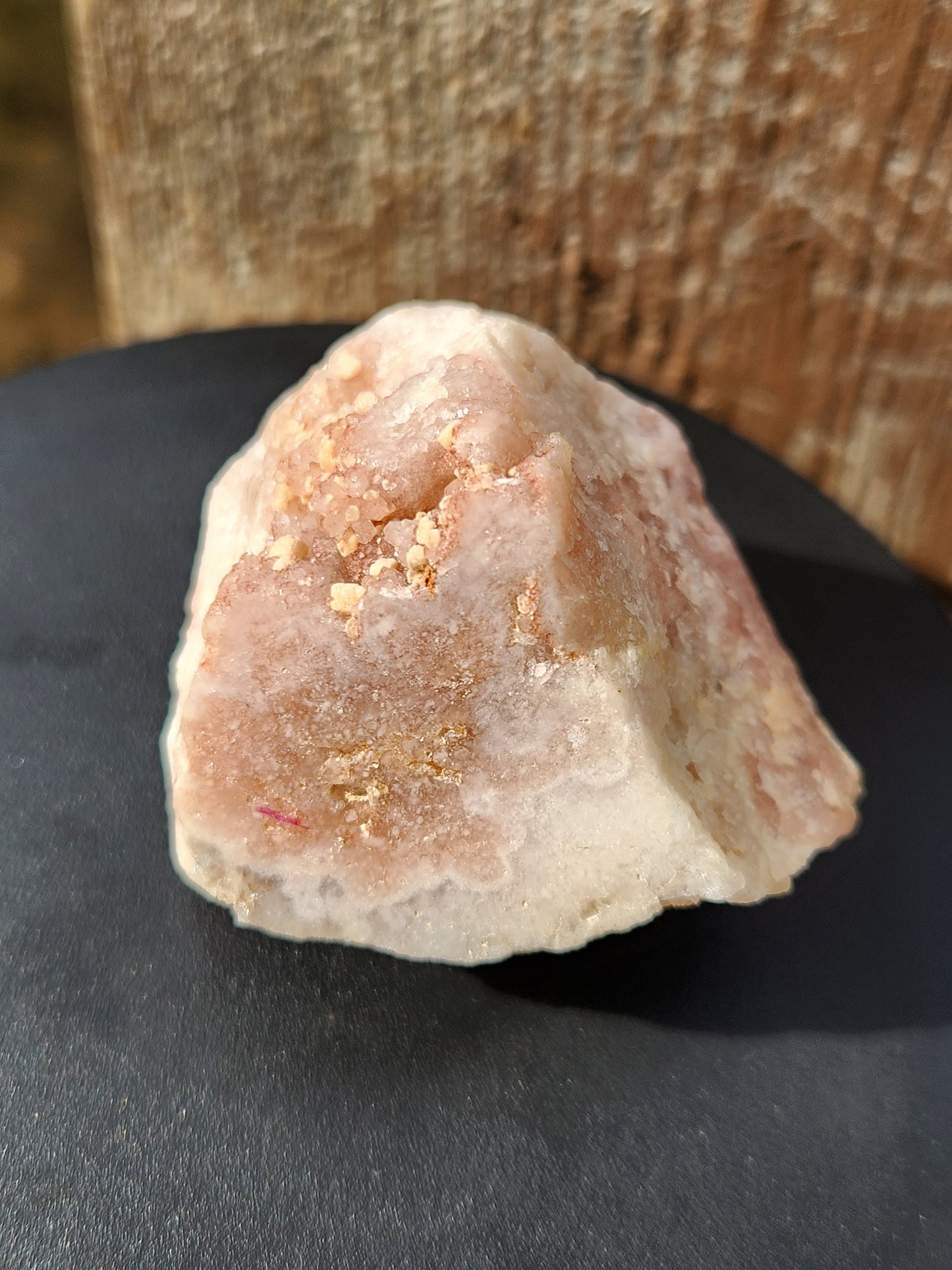 Beautiful High Quality Small Pink Amethyst Crystal Top Polish with Druzy