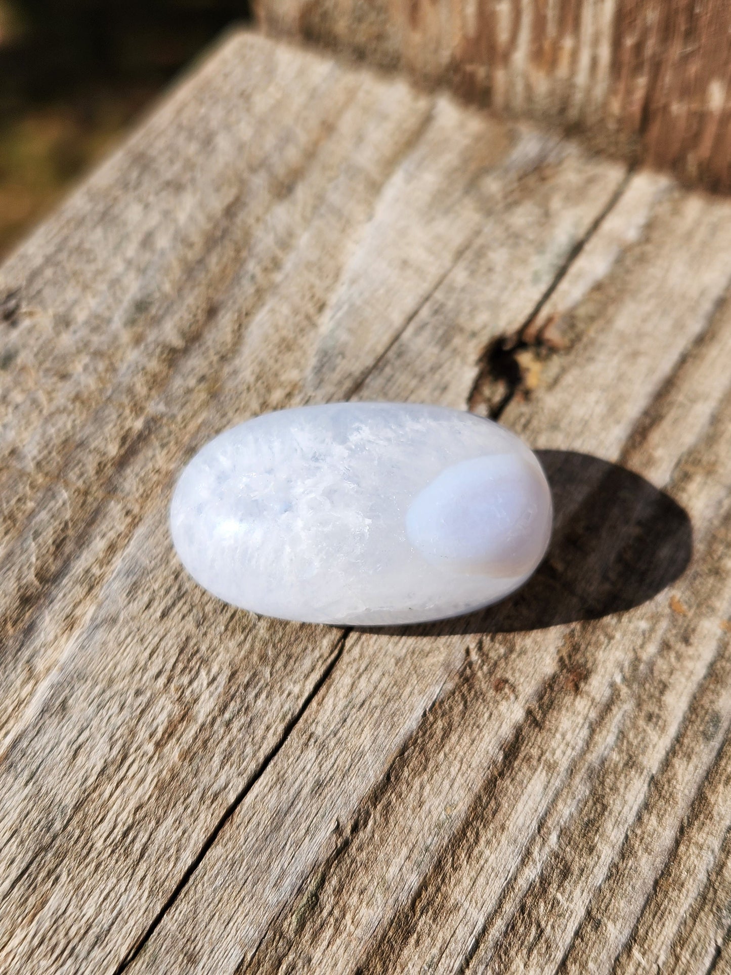 Gorgeous High Quality and High Polished AAA Blue Lace Agate Tumble Palm Stone