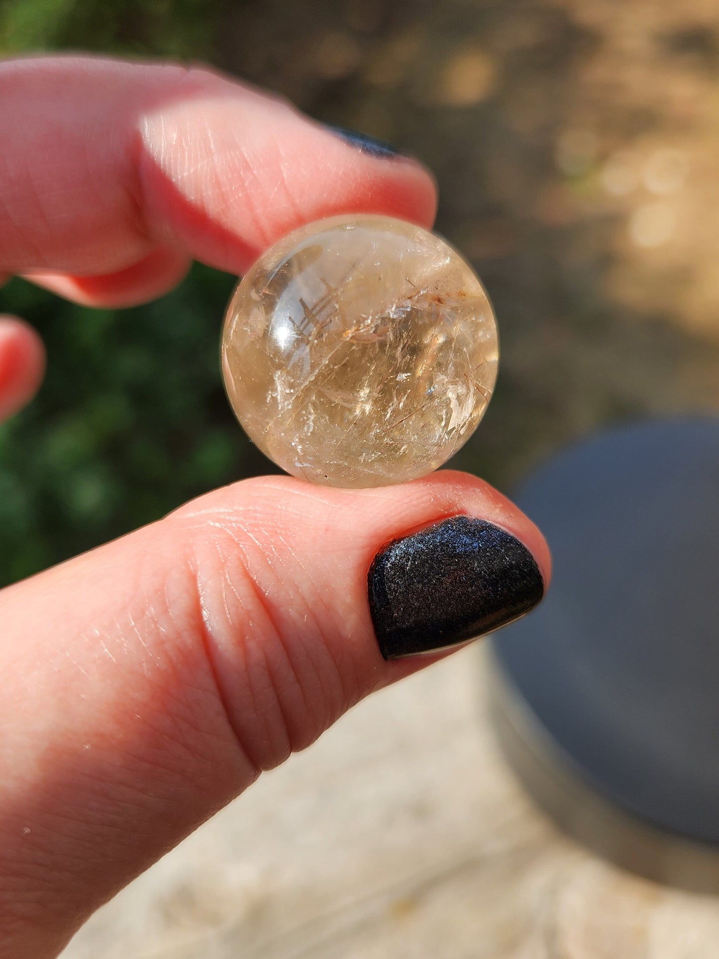 Gorgeous AAA Juicy Clear Quartz Mini Sphere Crystal with Rutile