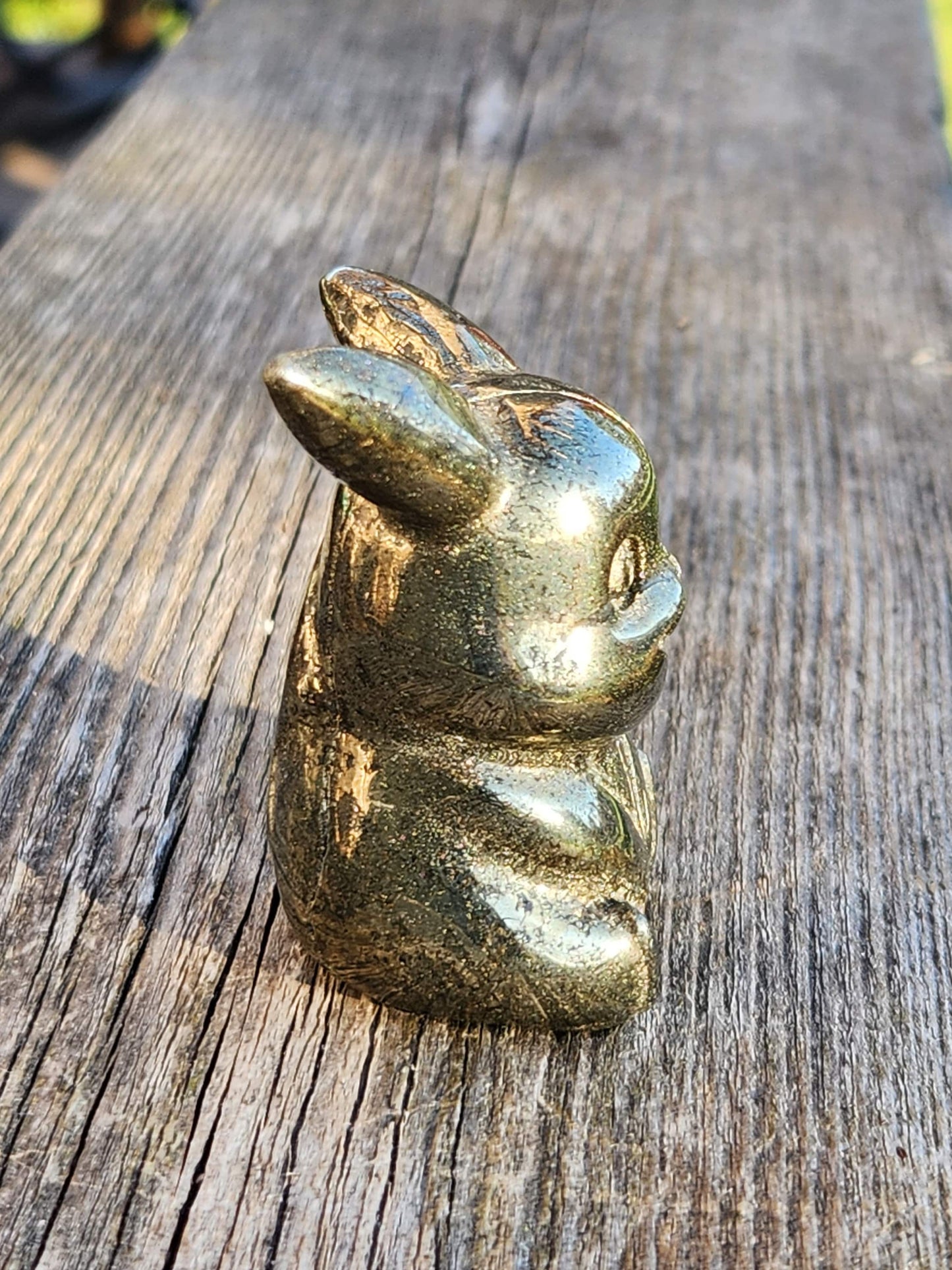 Super Cute Carved Pyrite Pikachu Natural Stone Crystal Pokemon