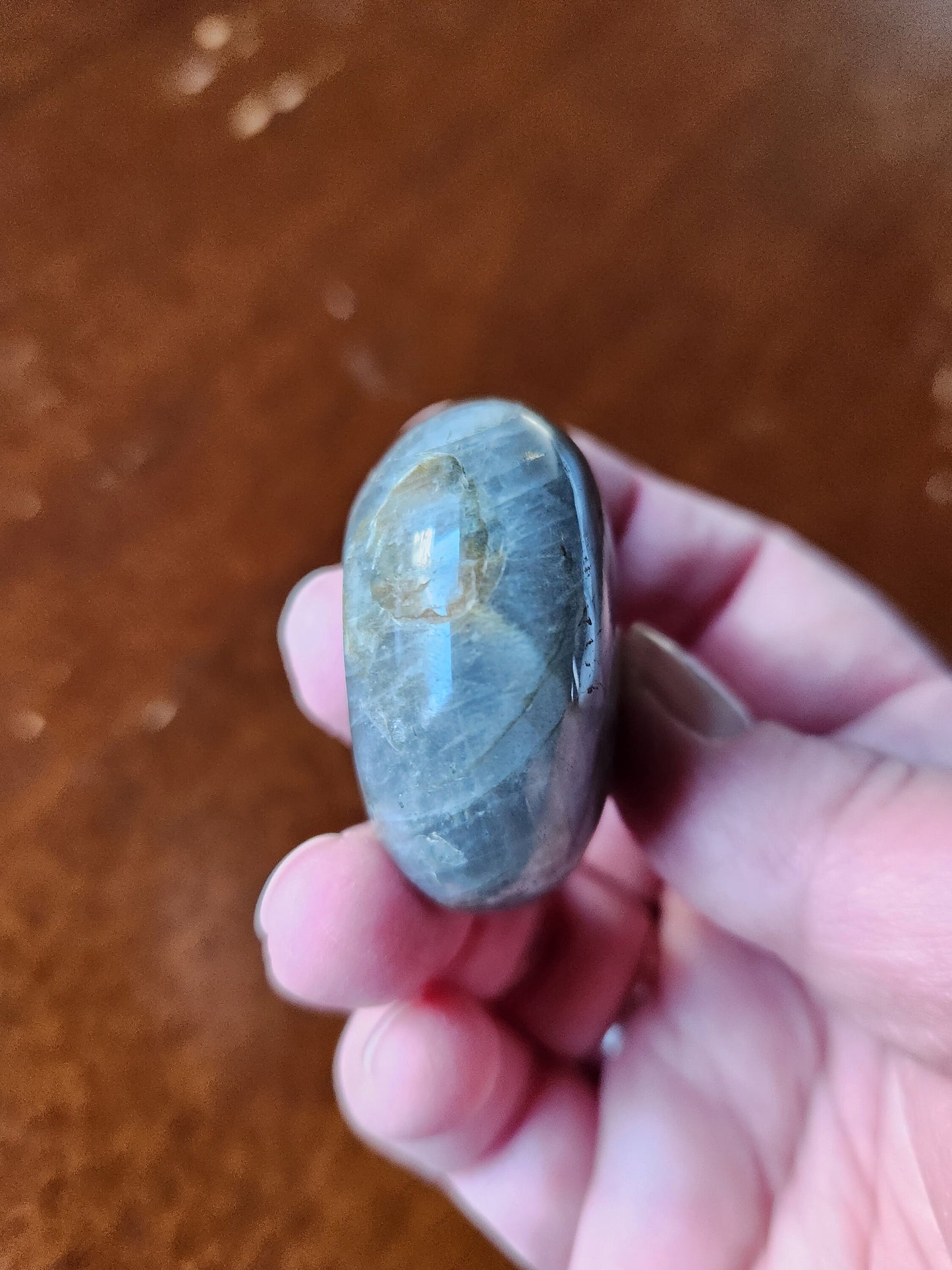 Gorgeous High Quality and High Polished AAA Labradorite Crystal Large Tumble with purple and blue flash