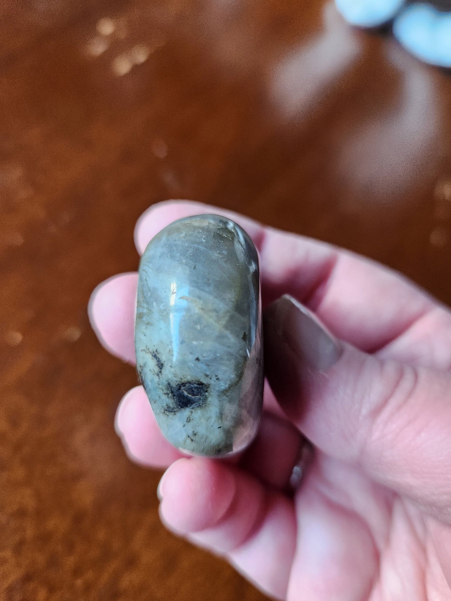 Gorgeous High Quality and High Polished AAA Labradorite Crystal Large Tumble with purple and blue flash