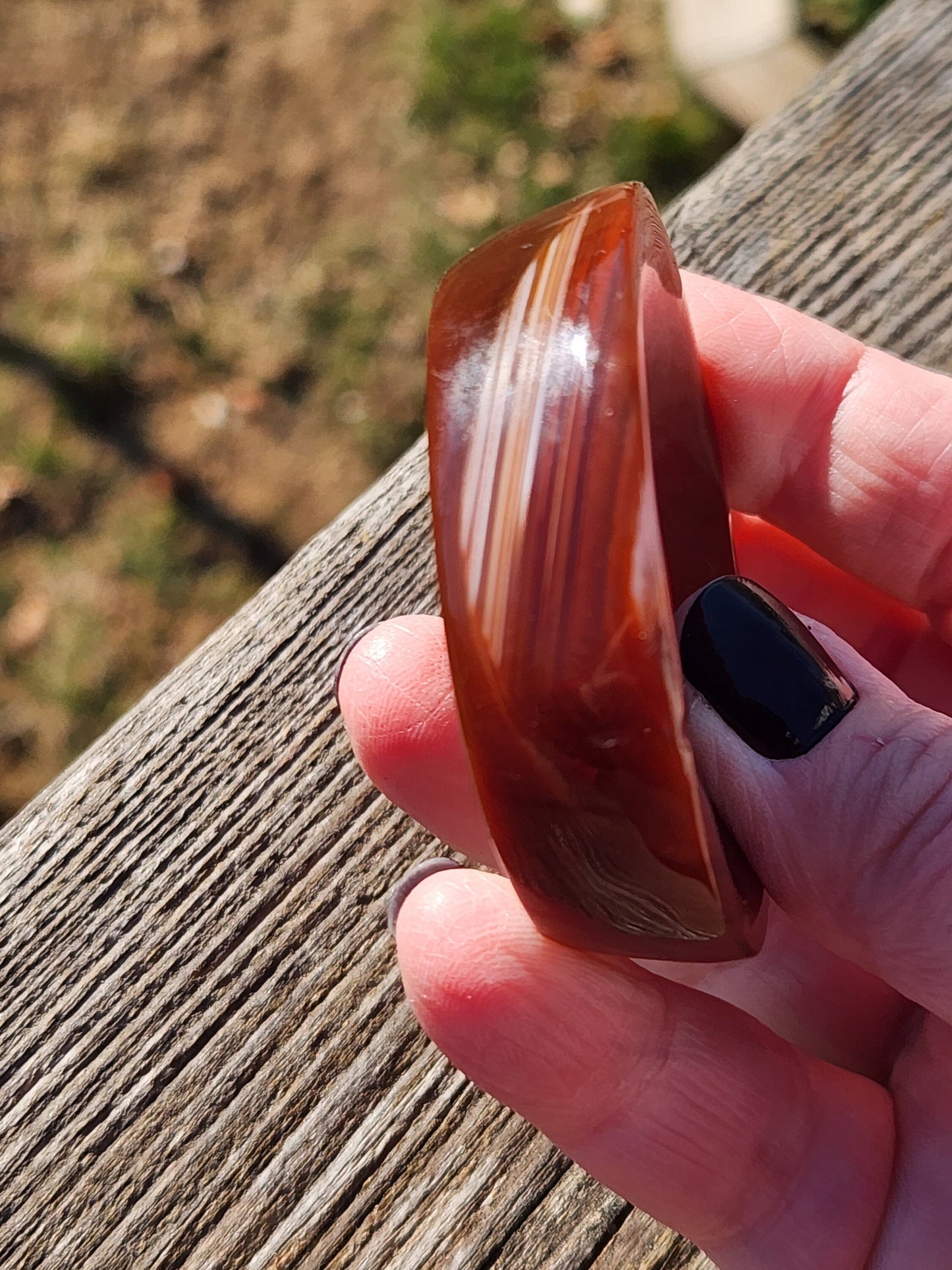Beautiful Carnelian Crystal Chunky Small Bowl Dish Sphere Holder