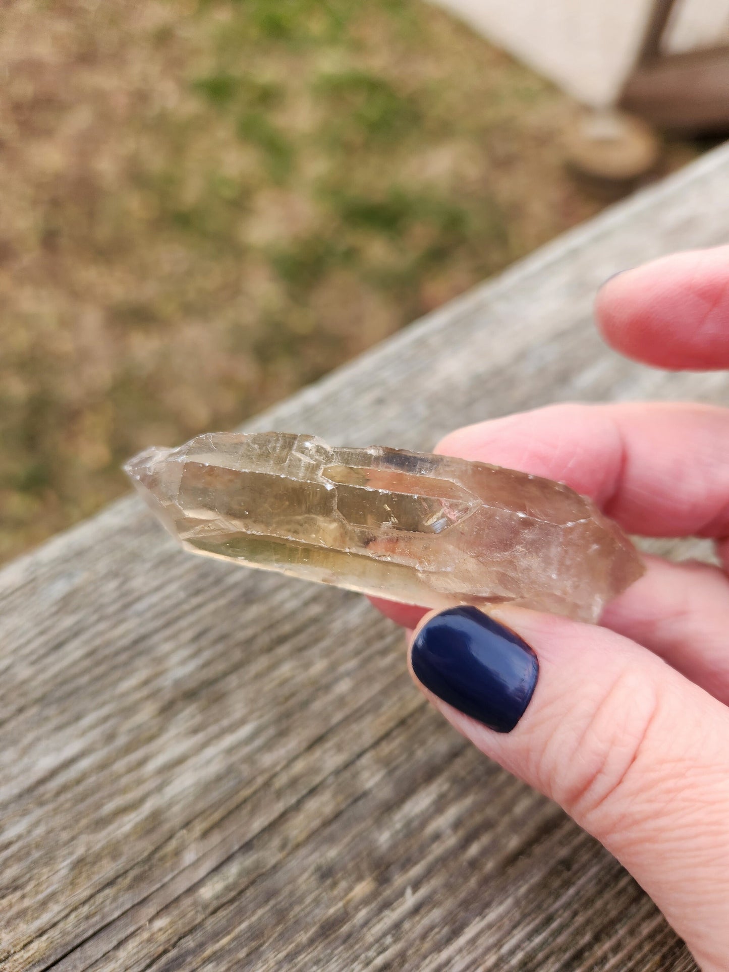 Beautiful Genuine Raw Congo Citrine Crystal Point, All Natural, Natural DT