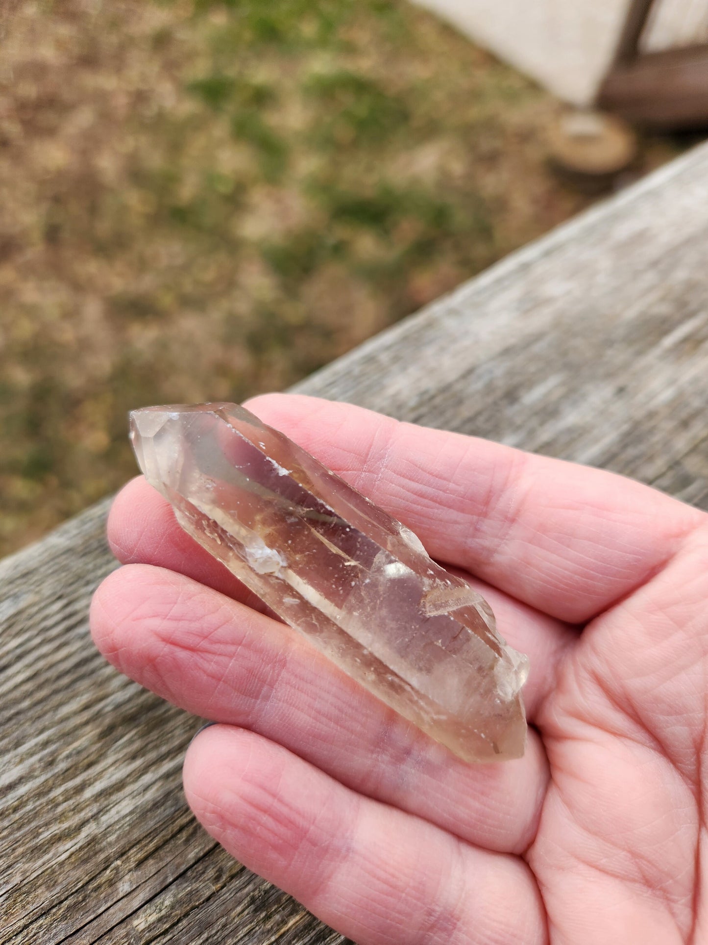 Beautiful Genuine Raw Congo Citrine Crystal Point, All Natural, Natural DT