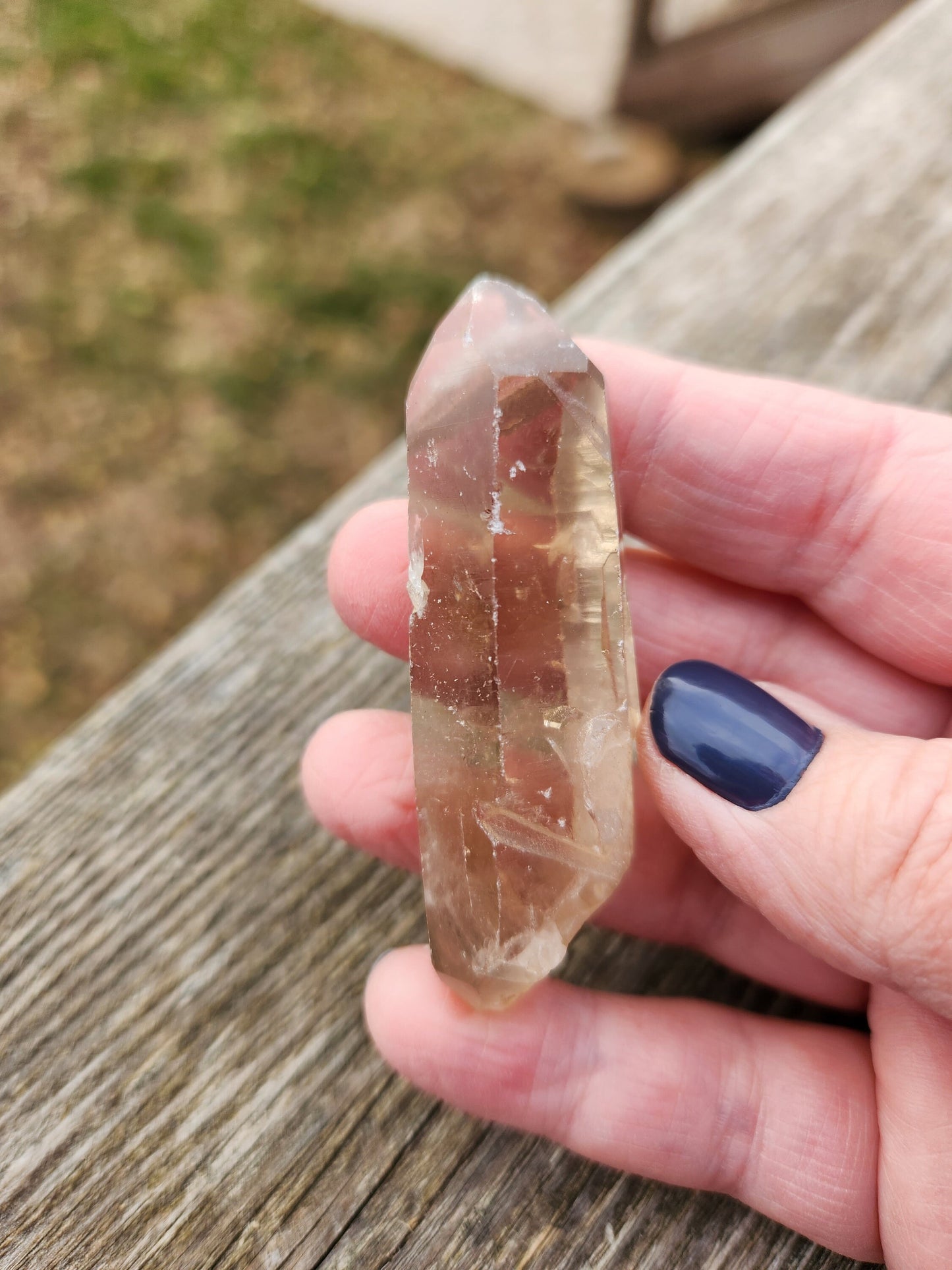 Beautiful Genuine Raw Congo Citrine Crystal Point, All Natural, Natural DT