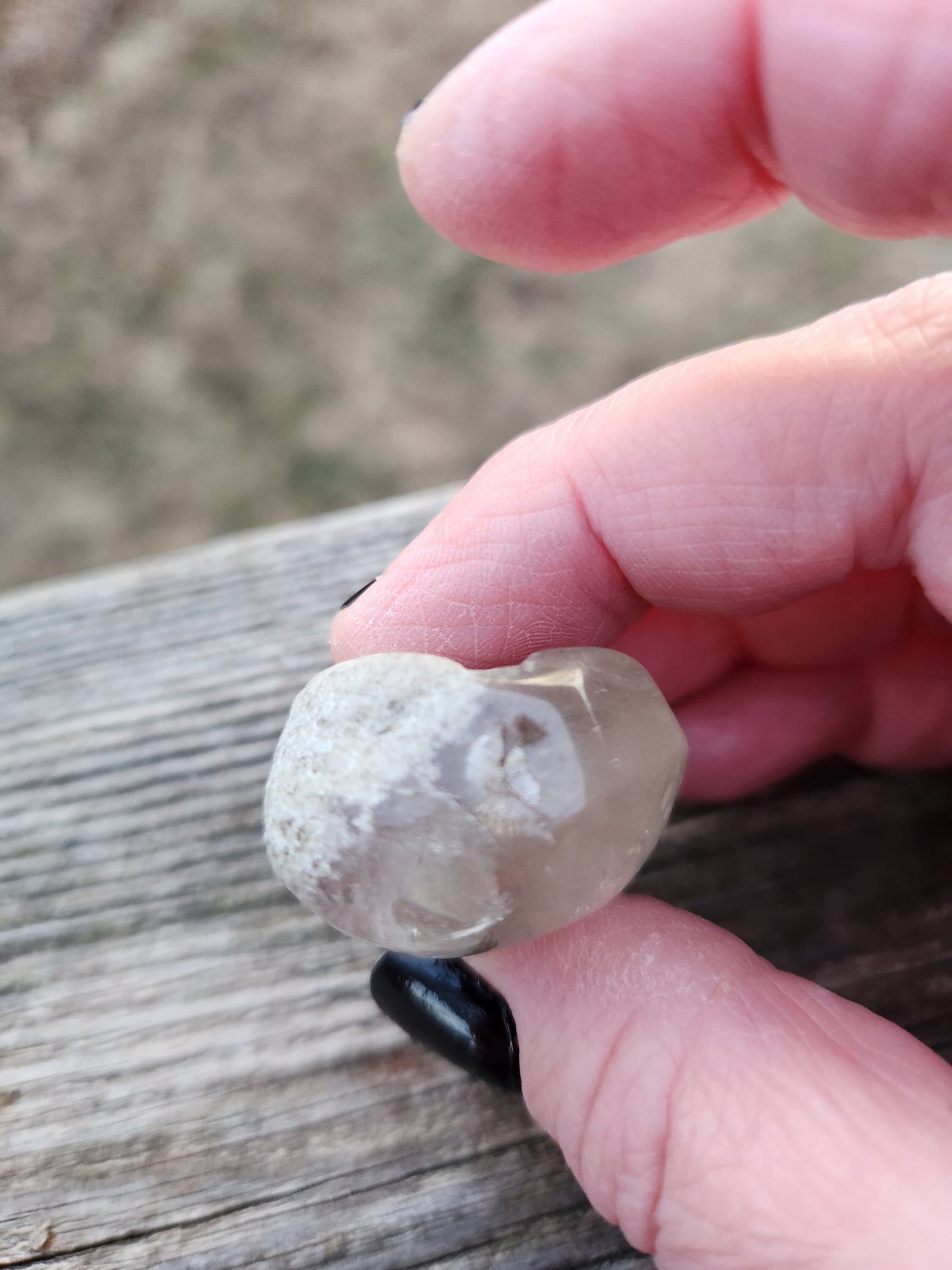 Gorgeous High Quality Smoky Garden Quartz Crystal Tumble, Lodolite, Dream Stone