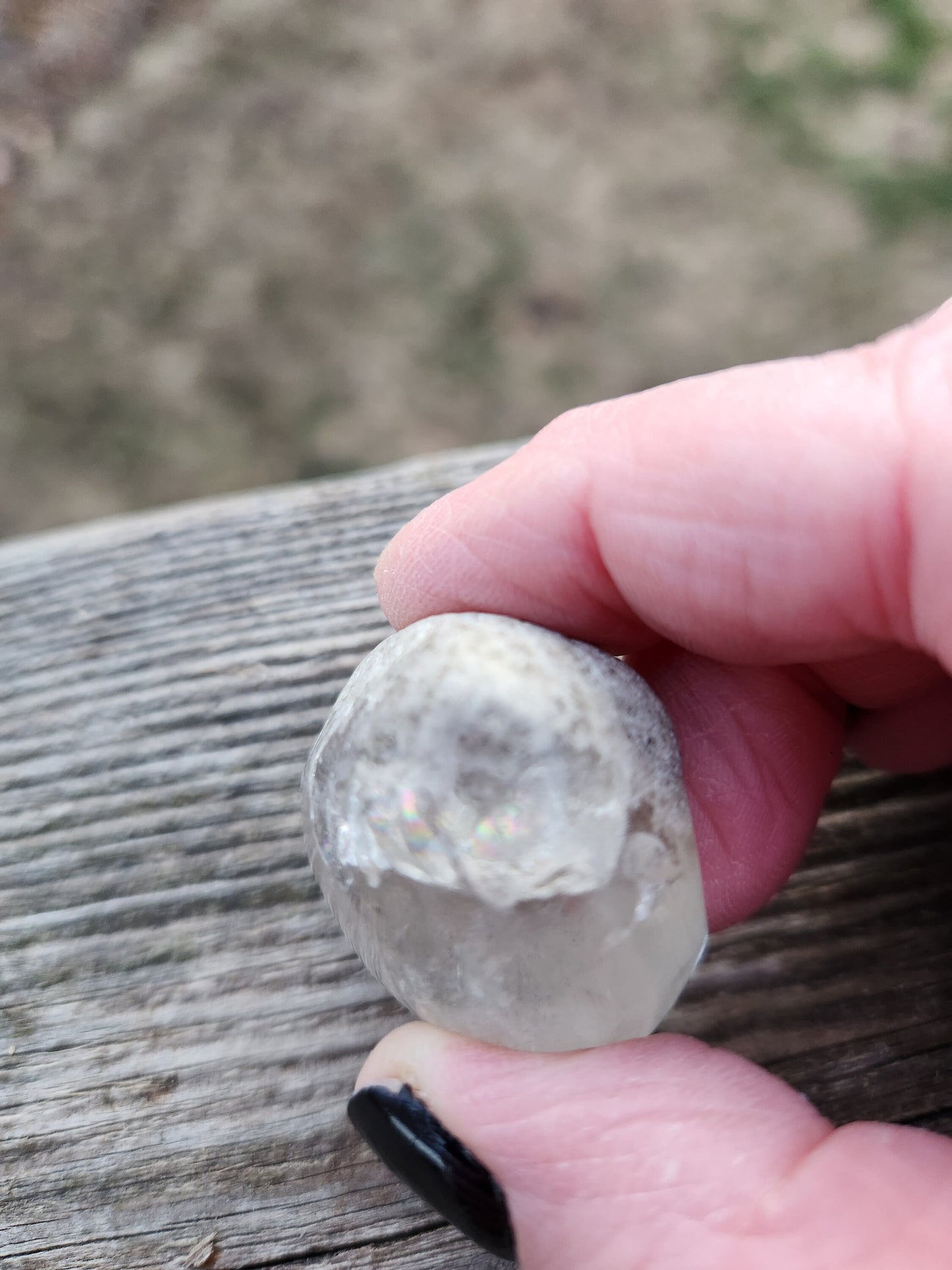Gorgeous High Quality Smoky Garden Quartz Crystal Tumble, Lodolite, Dream Stone