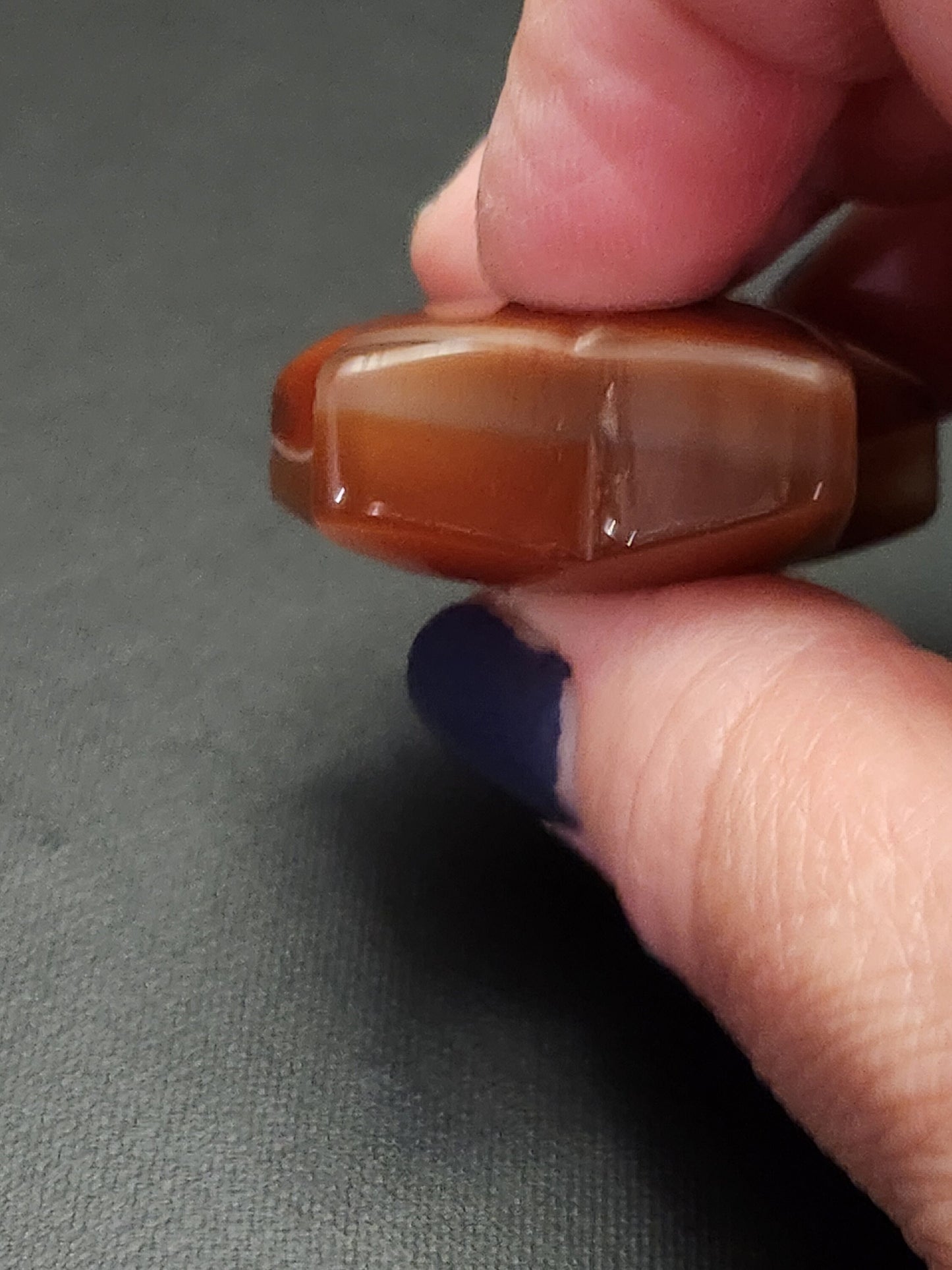 Beautiful 5 Point Small Carnelian Crystal Star with High Polish