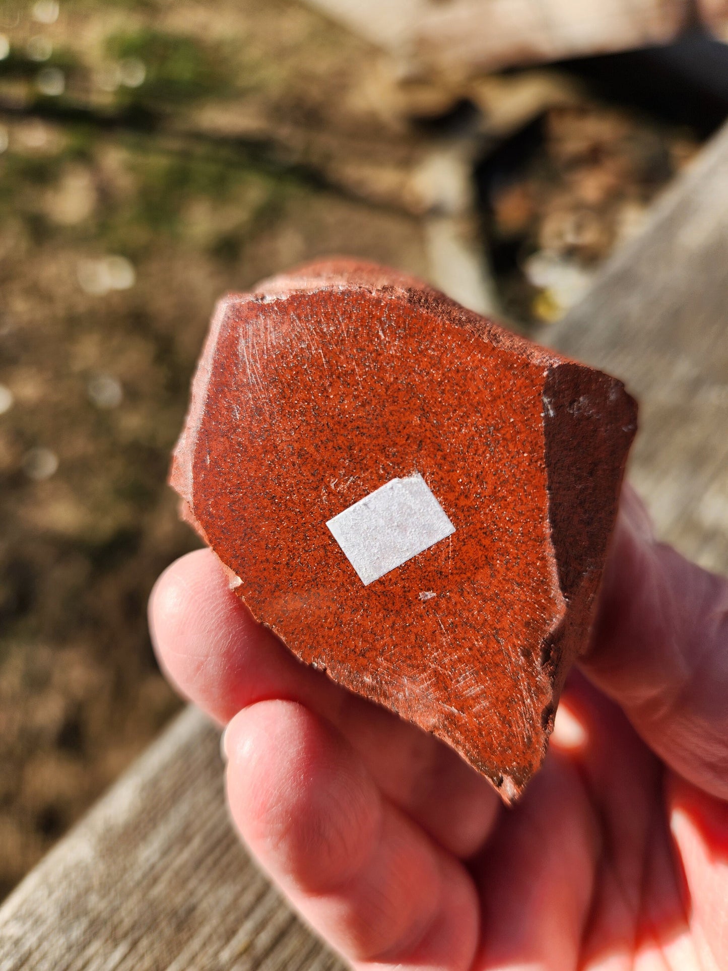 Beautiful AAA High Quality Red Jasper Crystal Top Polish with Hematite Flash