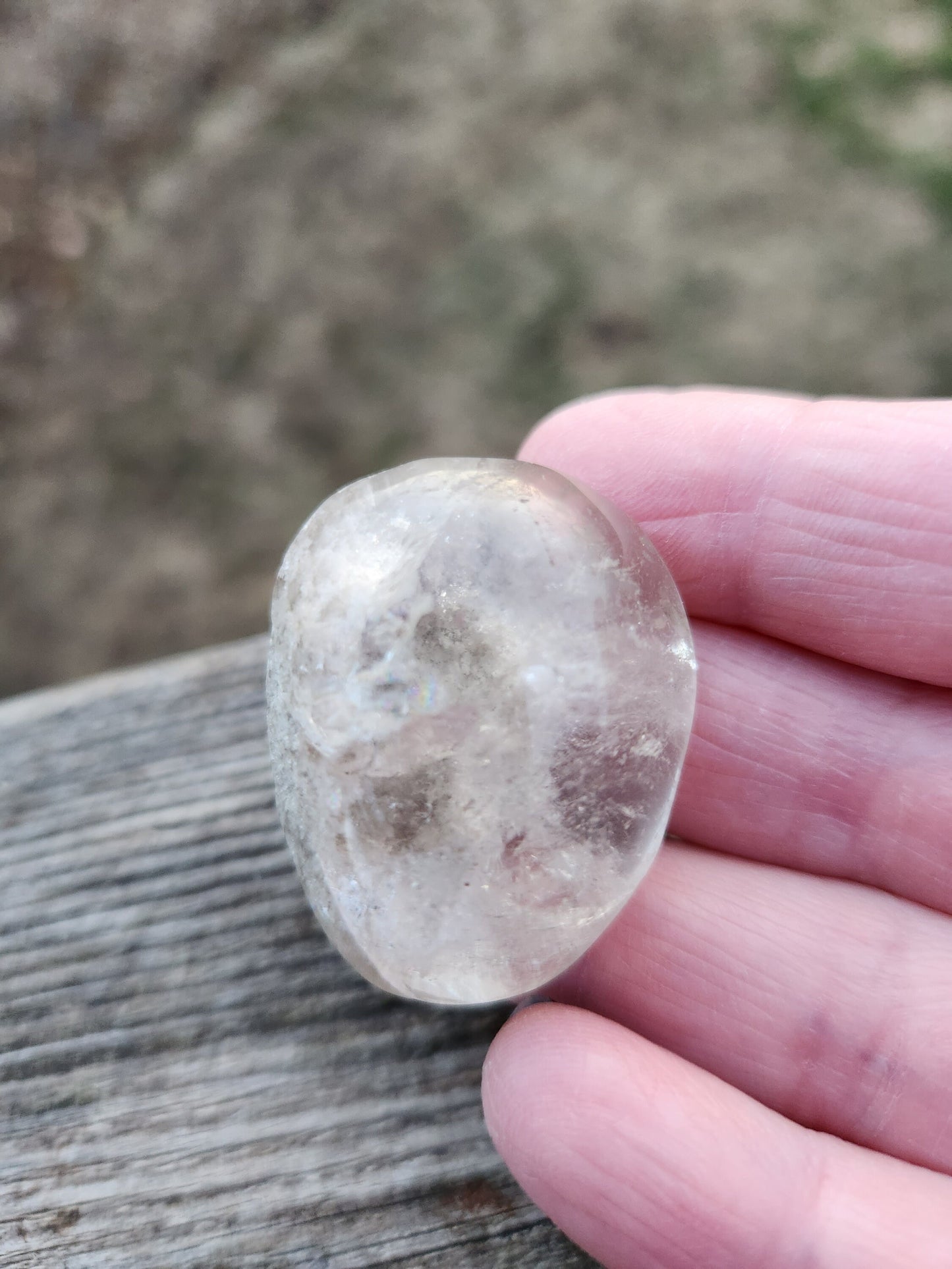 Gorgeous High Quality Smoky Garden Quartz Crystal Tumble, Lodolite, Dream Stone