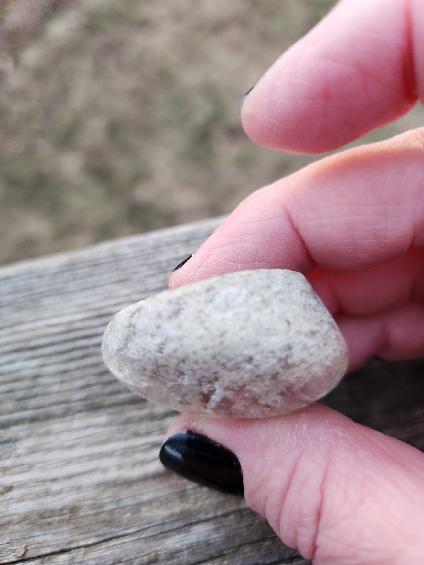 Gorgeous High Quality Smoky Garden Quartz Crystal Tumble, Lodolite, Dream Stone