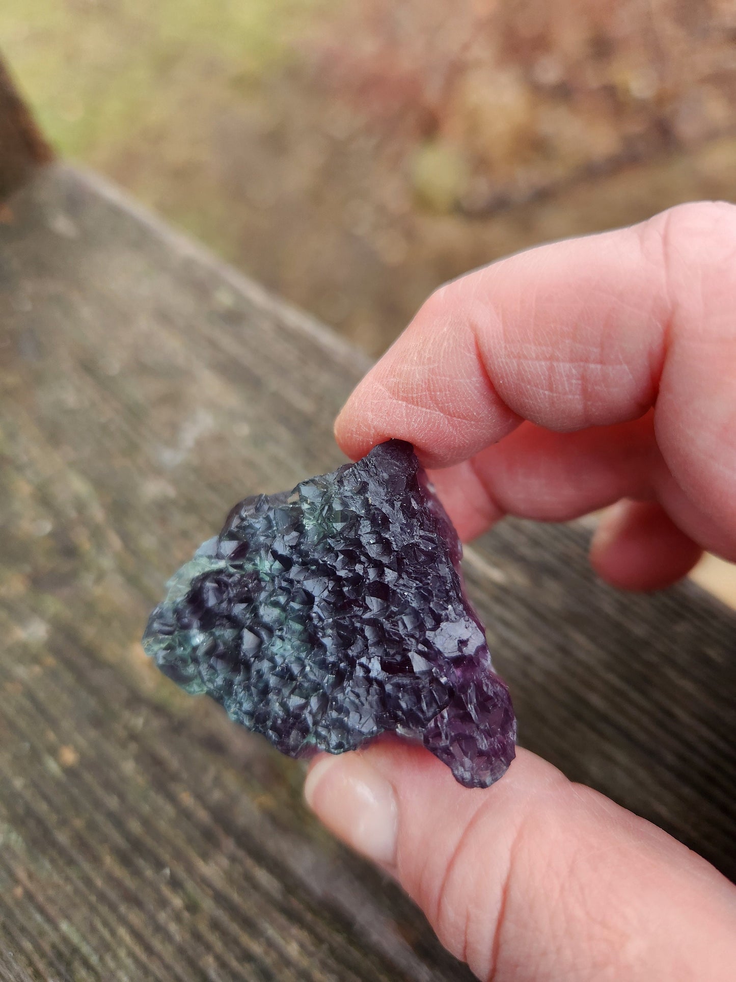 AAA Multi-Color Fluorite Crystal Specimen: Purple & Aqua Blue
