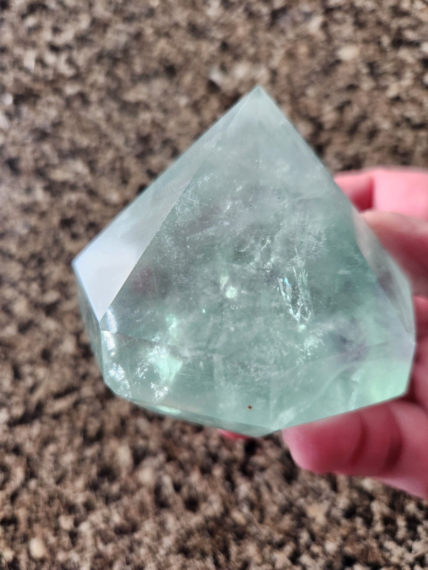 AAA Green Fluorite Crystal Diamond, Extractor