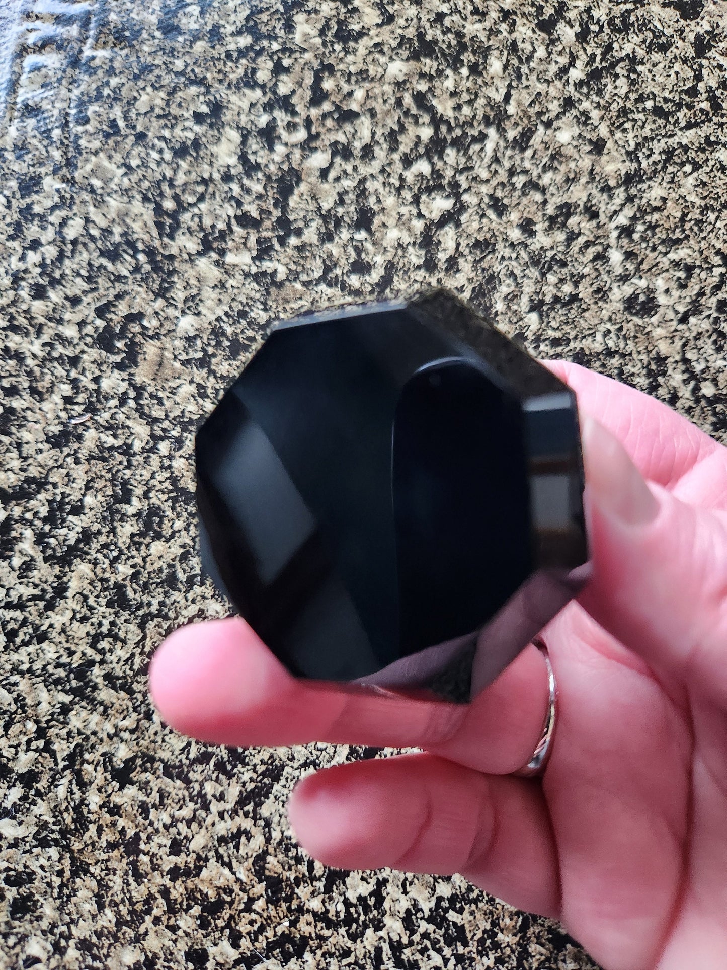 Gorgeous AAA Black Obsidian Crystal Diamond Extractor