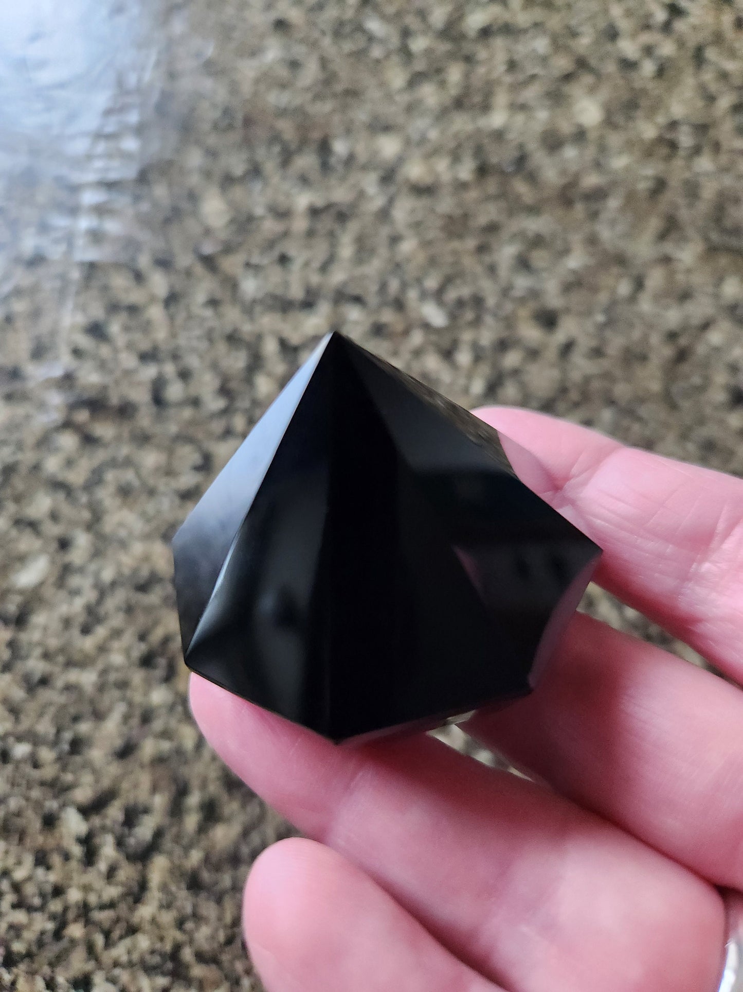 Gorgeous AAA Black Obsidian Crystal Diamond Extractor