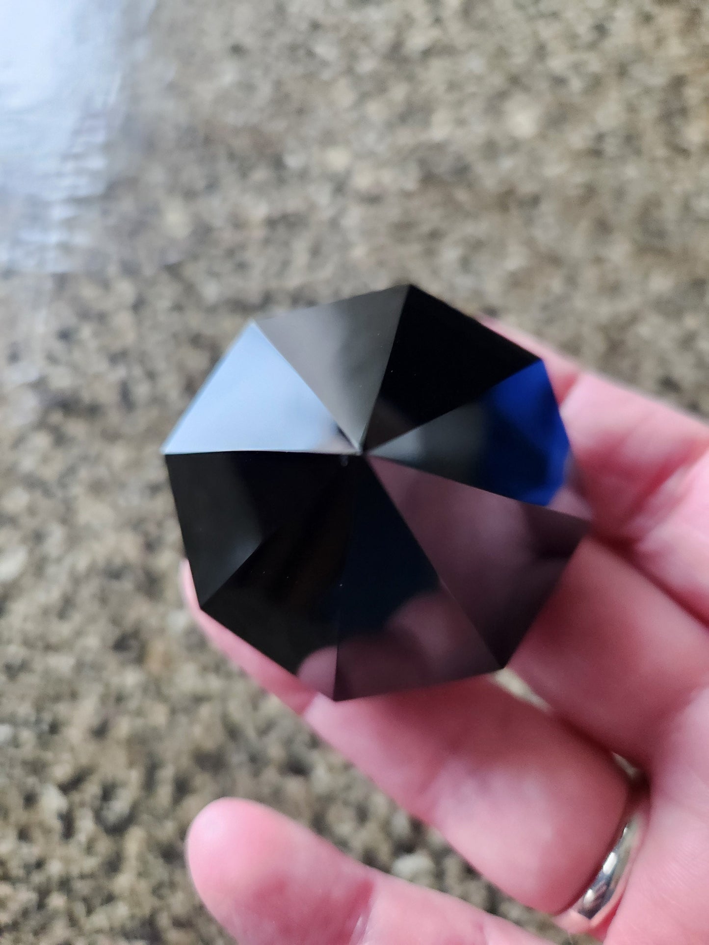 Gorgeous AAA Black Obsidian Crystal Diamond Extractor