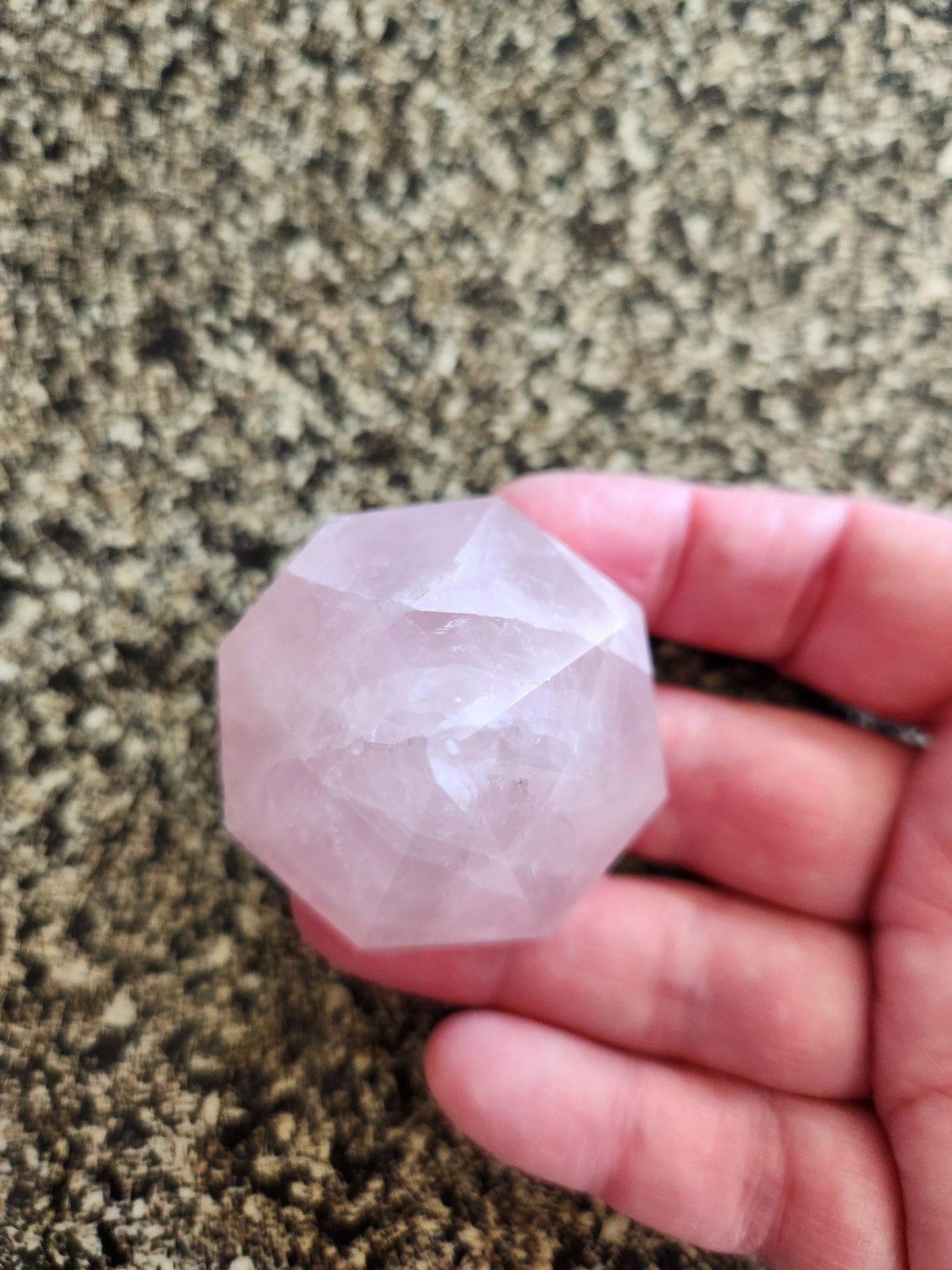 Gorgeous AAA Pink Rose Quartz Crystal Diamond Extractor