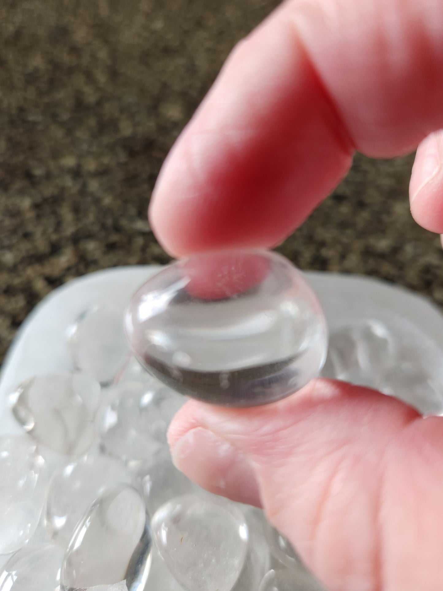 Gorgeous AAA Himalayan Clear Quartz Natural Crystal Tumble, Listing for 1 Tumble