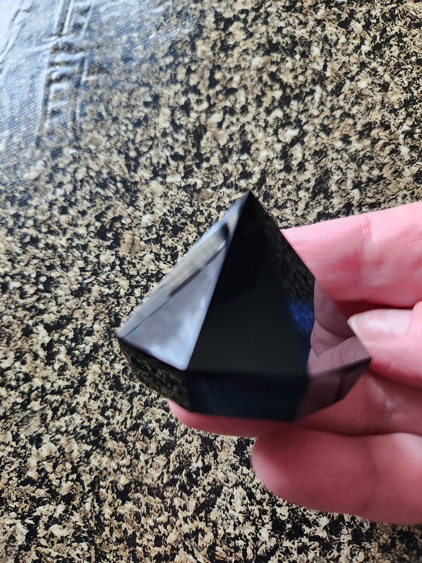Gorgeous AAA Black Obsidian Crystal Diamond Extractor