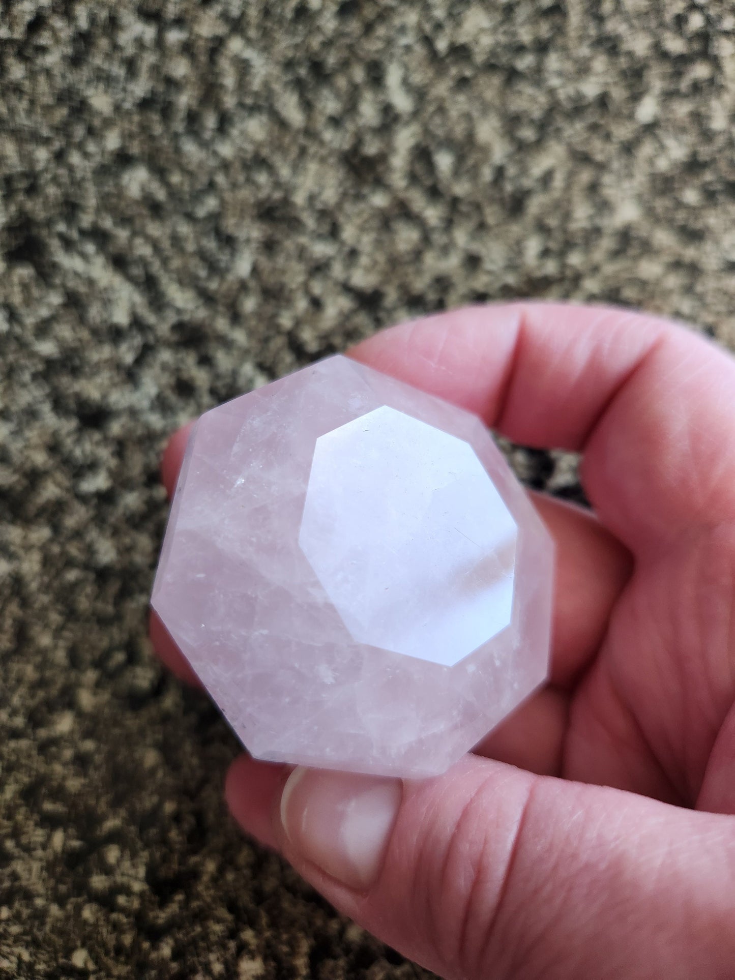 Gorgeous AAA Pink Rose Quartz Crystal Diamond Extractor
