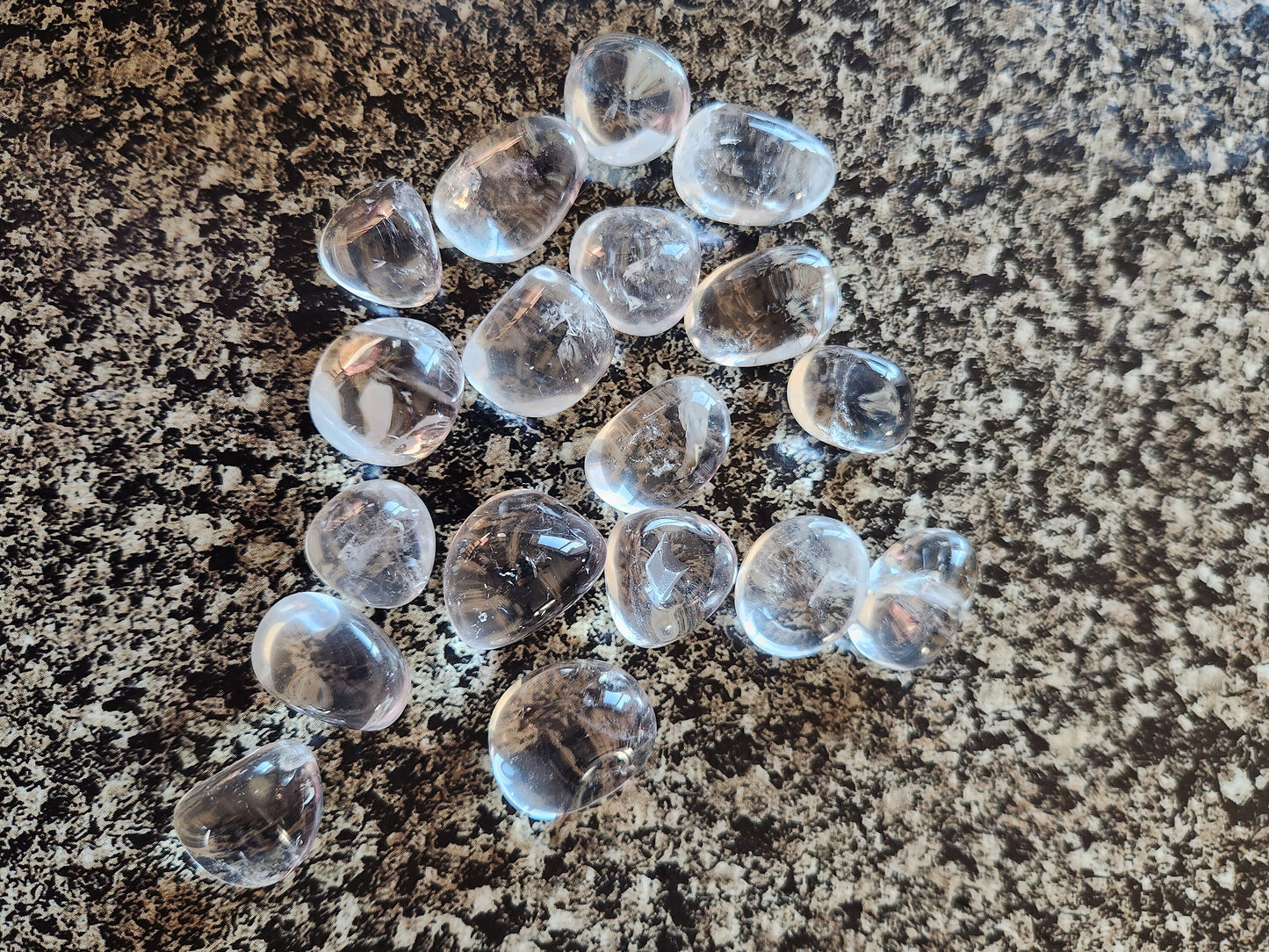 Gorgeous AAA Himalayan Clear Quartz Natural Crystal Tumble, Listing for 1 Tumble