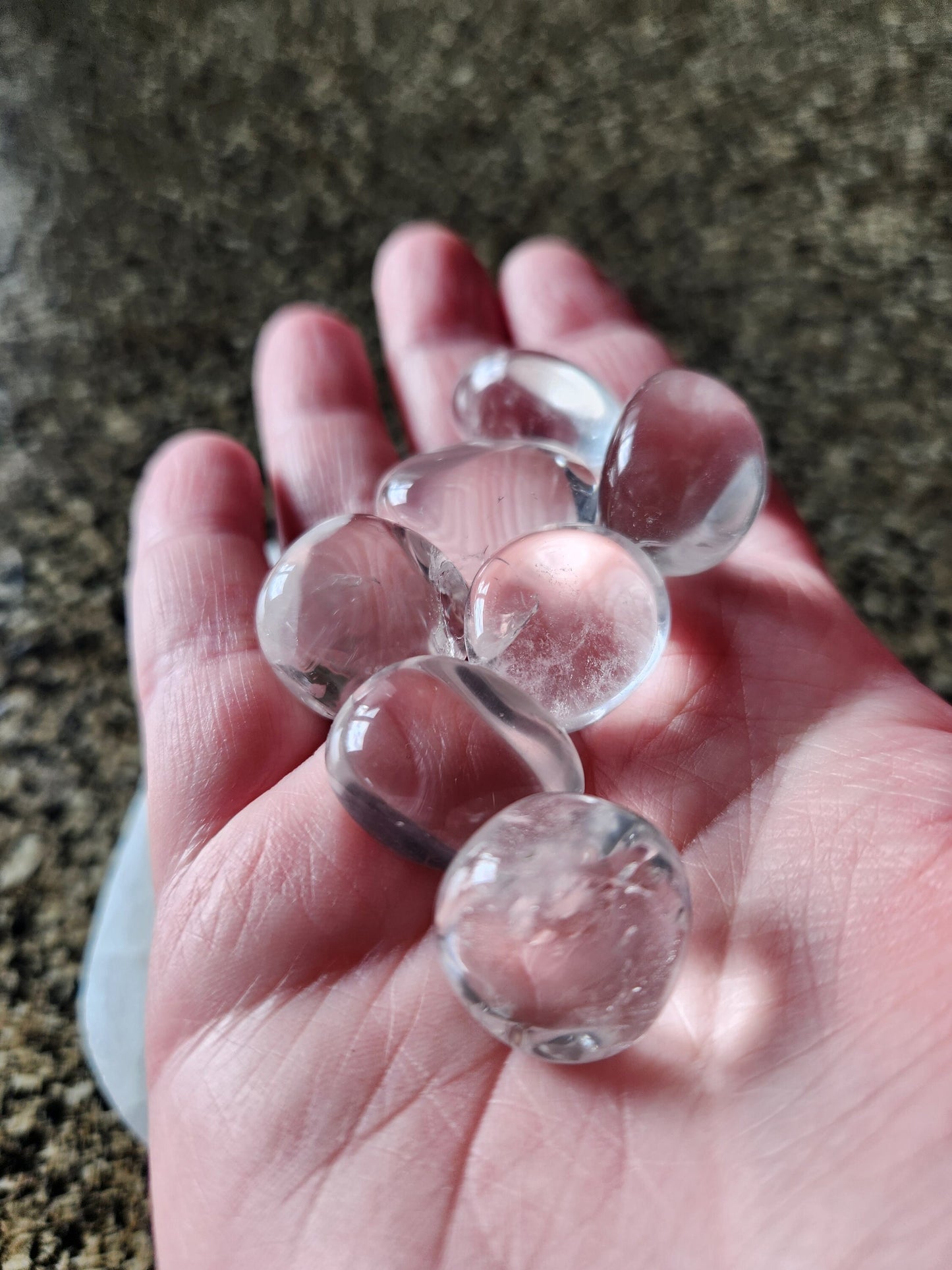 Gorgeous AAA Himalayan Clear Quartz Natural Crystal Tumble, Listing for 1 Tumble