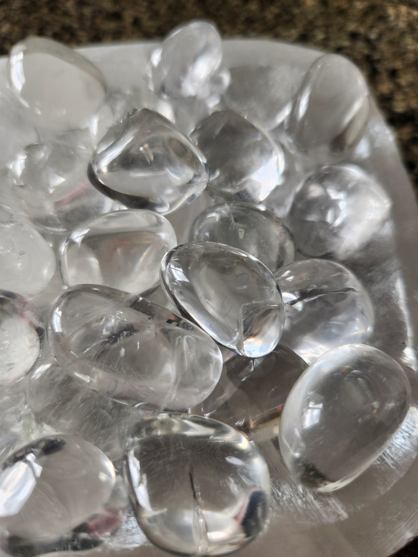 Gorgeous AAA Himalayan Clear Quartz Natural Crystal Tumble, Listing for 1 Tumble