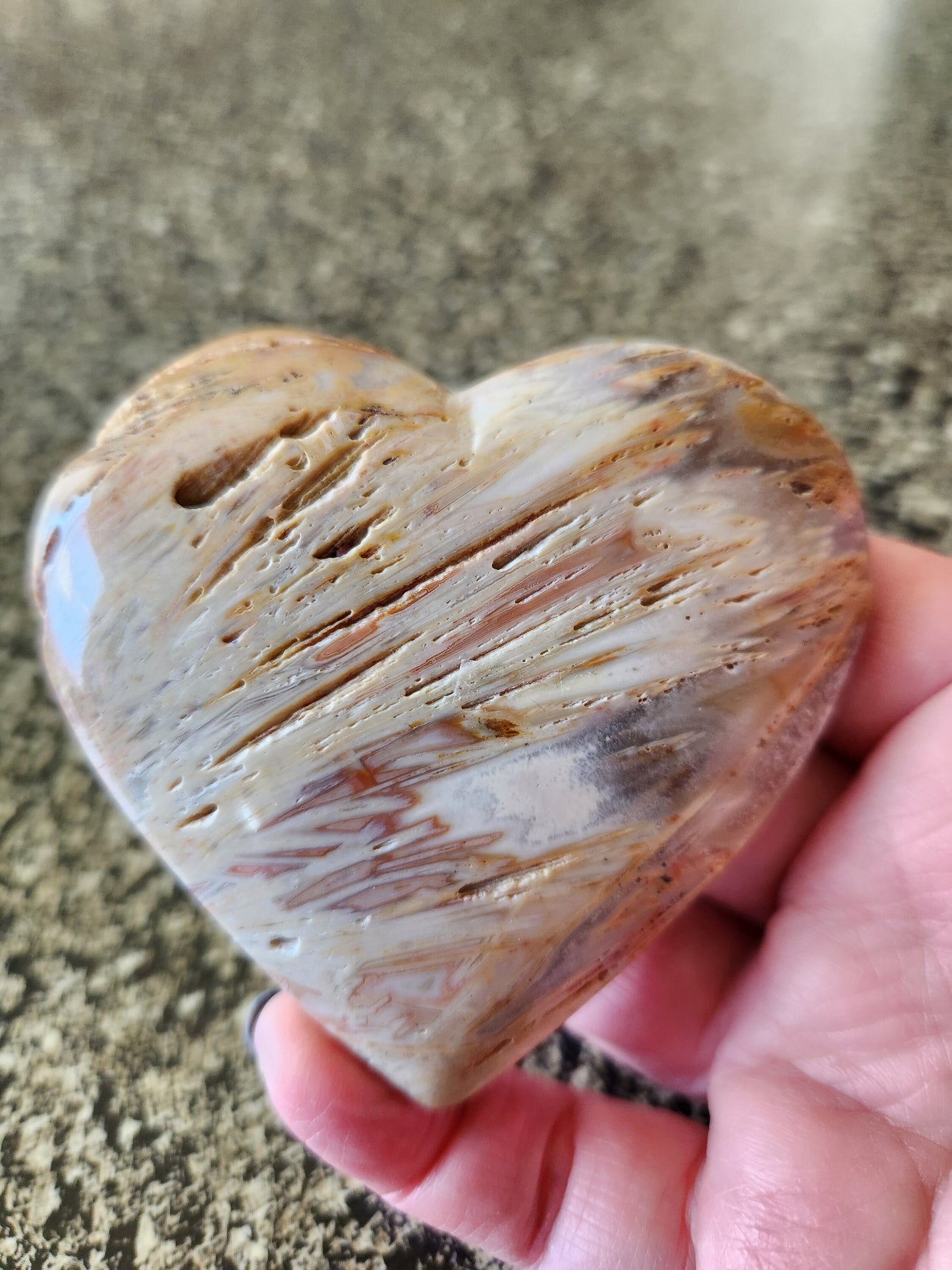 Gorgeous Druzy High Polished Bahia Jasper Crystal Druzy Heart
