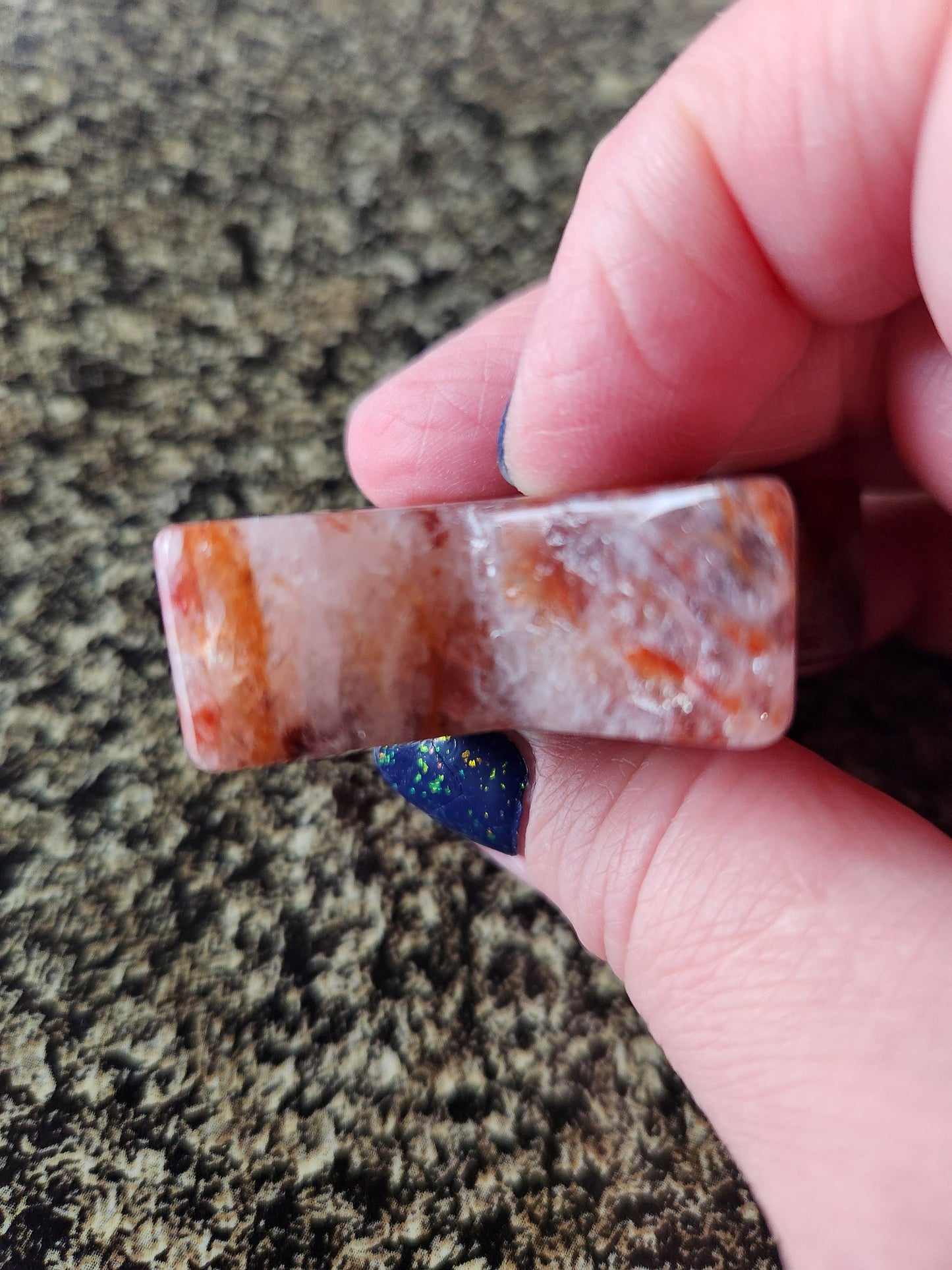 Beautiful 5 Point Fire Quartz Crystal Small Star with High Polish