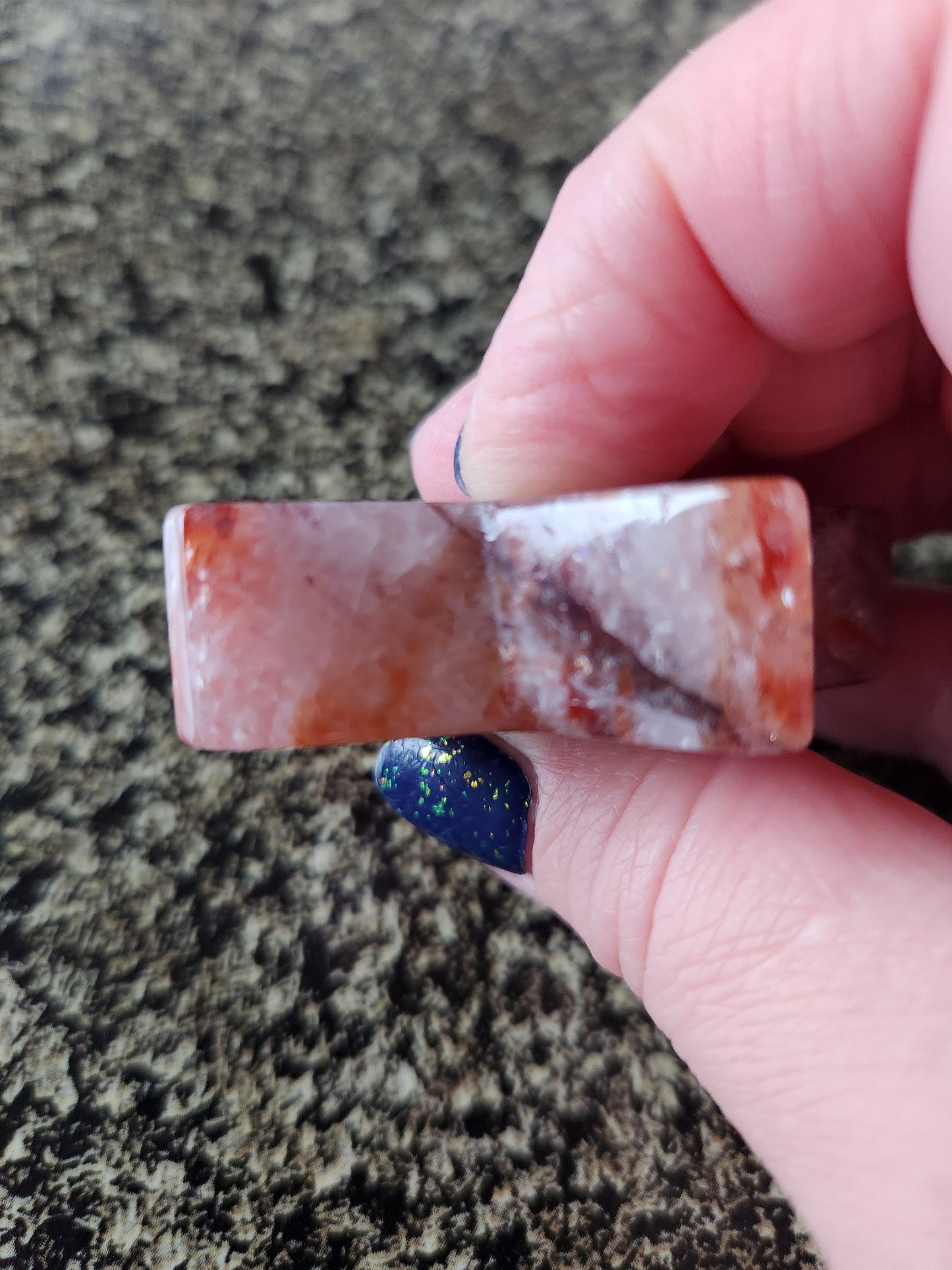 Beautiful 5 Point Fire Quartz Crystal Small Star with High Polish