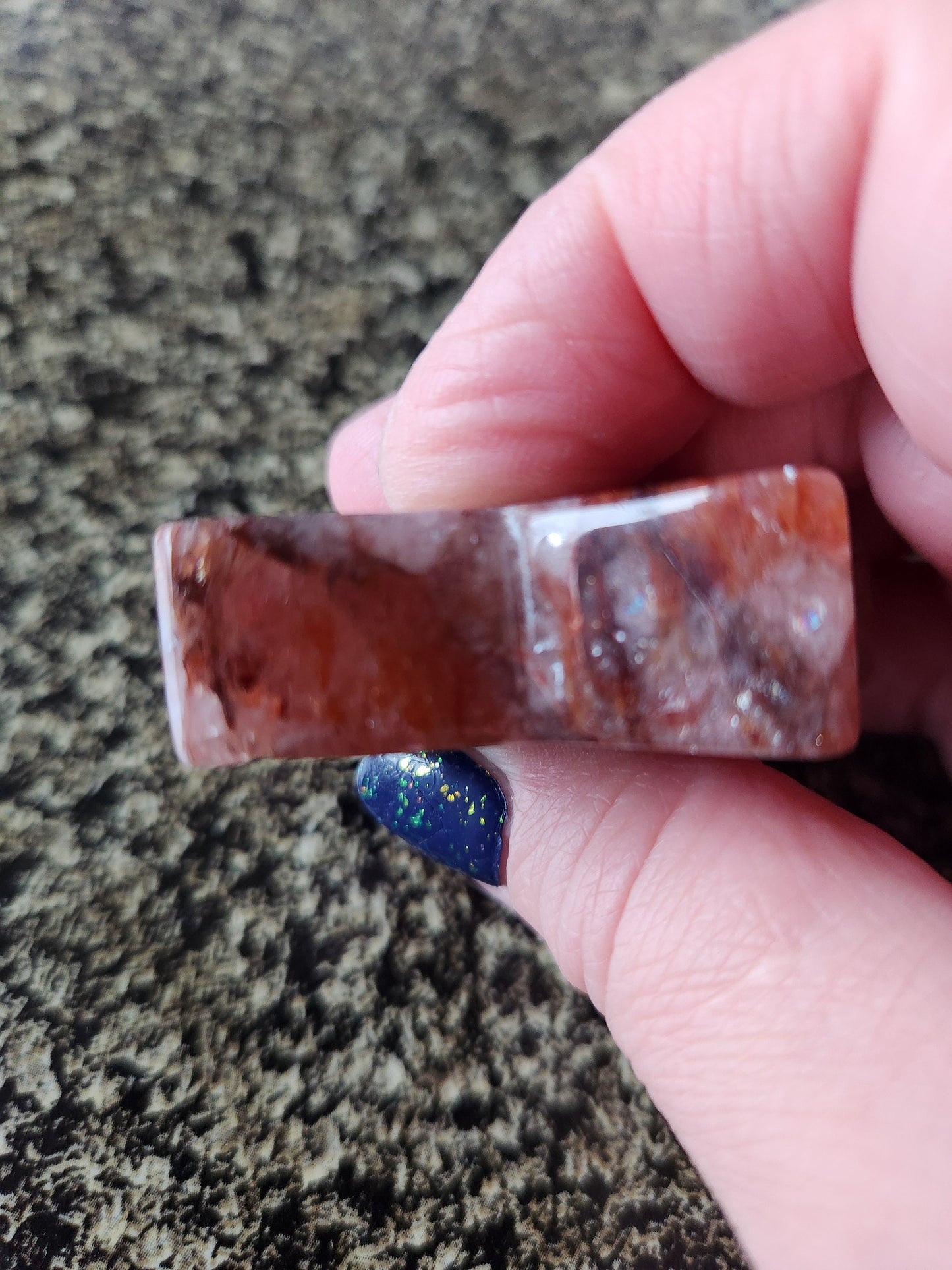 Beautiful 5 Point Fire Quartz Crystal Small Star with High Polish