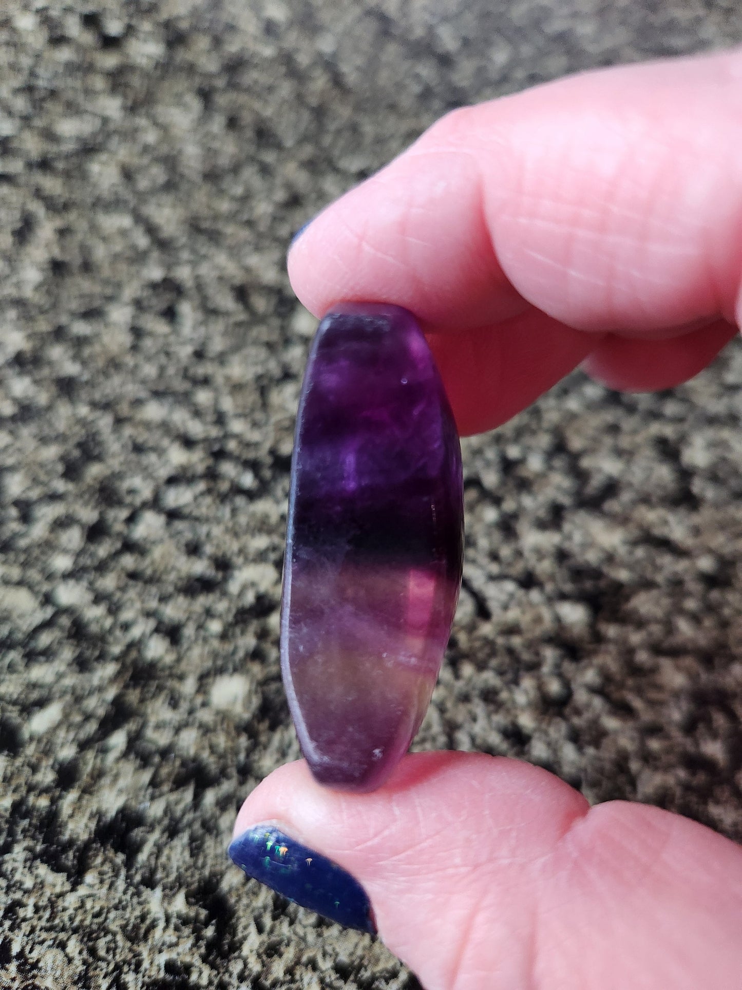 Beautiful Colorful Candy Rainbow Fluorite Crystal Half Moon Crystal Stone