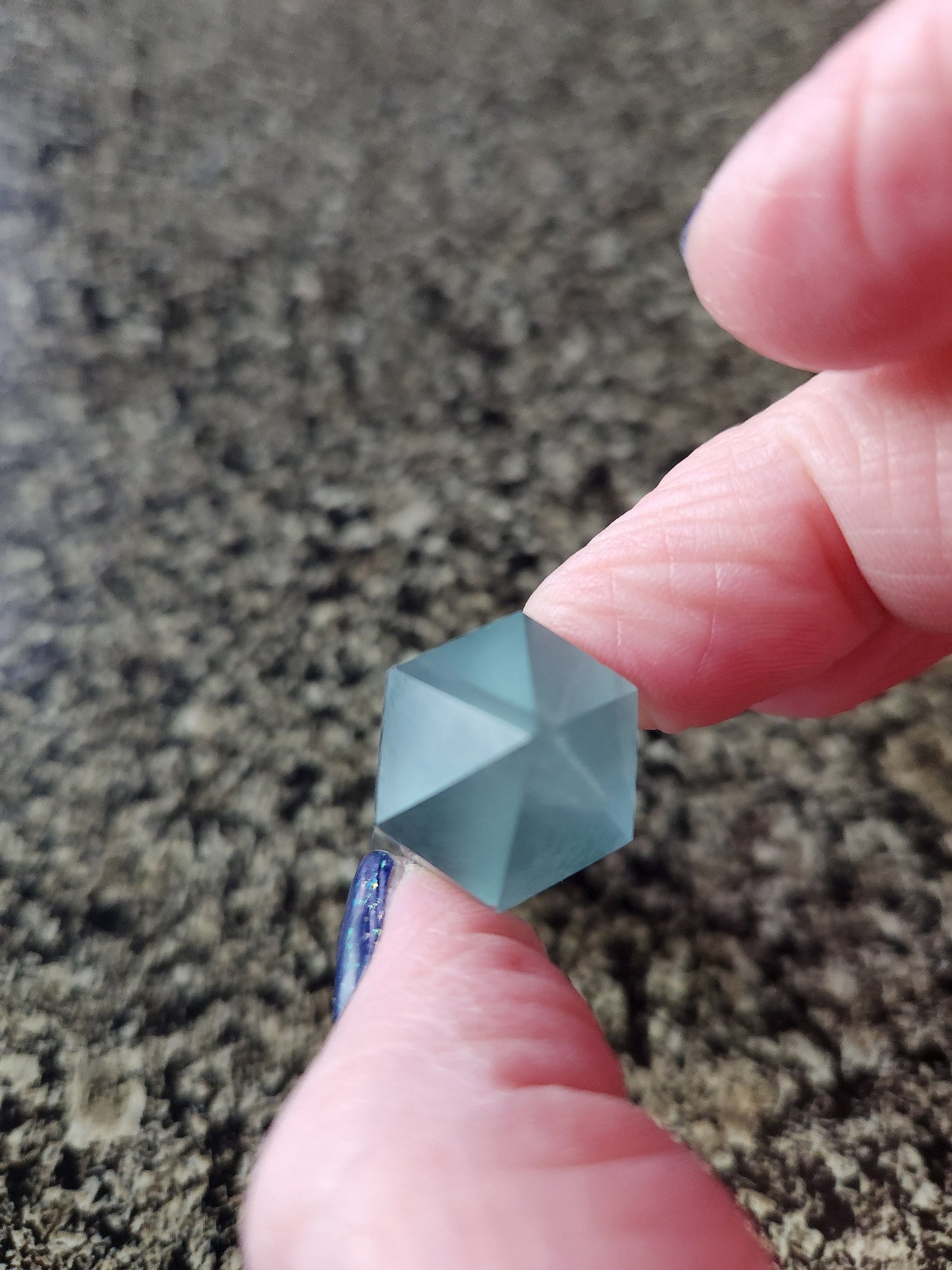 Gorgeous AAA Green & Purple Fluorite Crystal DT, Double Terminated Point