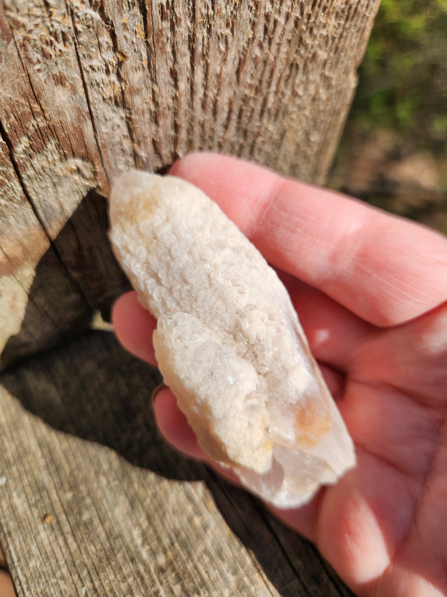 Gorgeous High Quality Raw Dreamsicle Pink Lemurian Quartz Crystal Double Point, All Natural, Strawberry Pink Lemurian