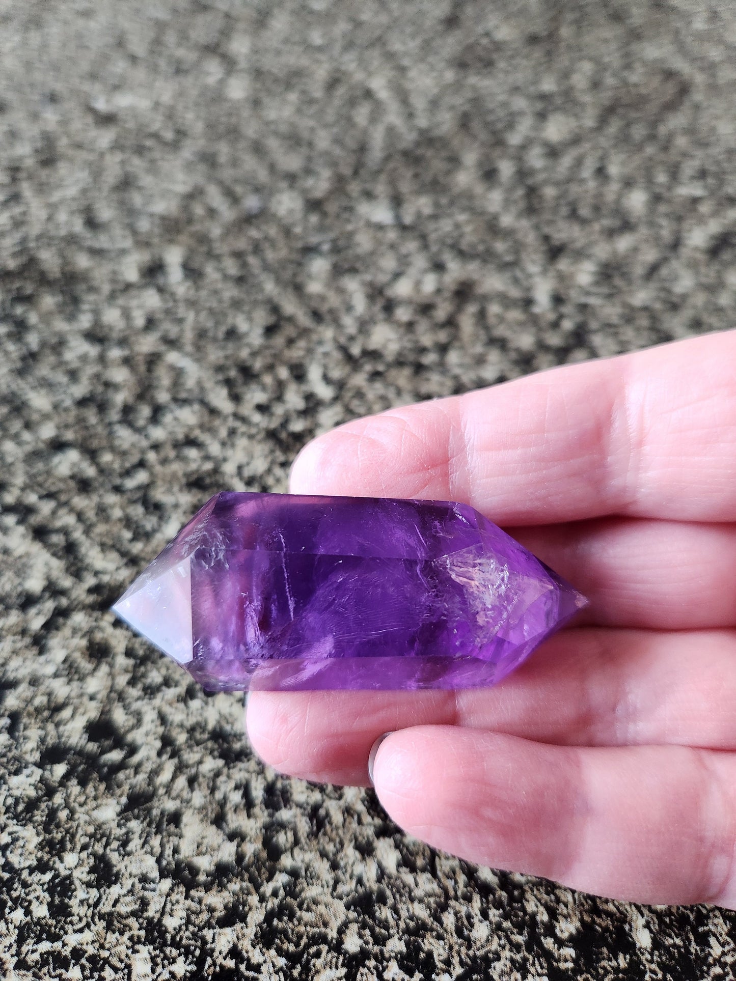 AAA Dark Purple Amethyst Crystal Wand - 6 Point DT