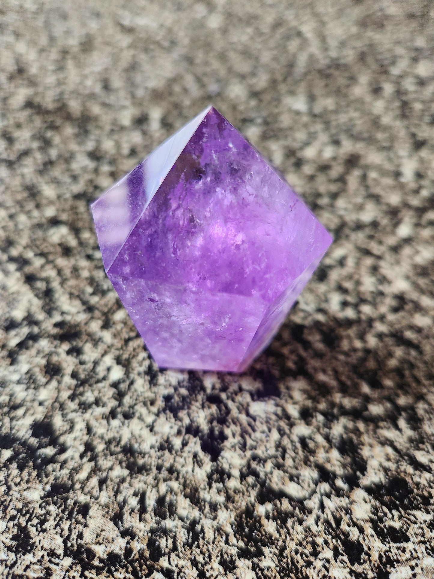 AAA Dark Purple Amethyst Ametrine Crystal Point Tower