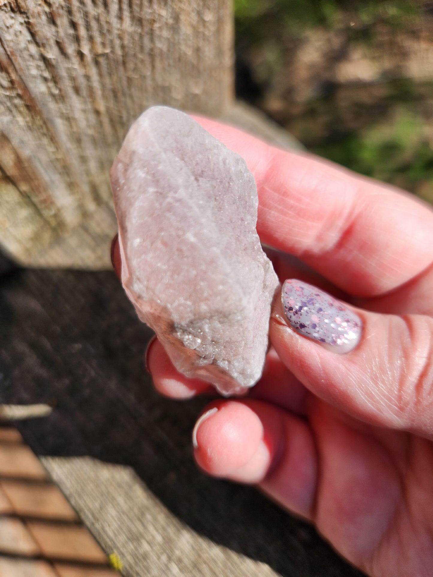 Gorgeous High Quality Raw Dreamsicle Pink Lemurian Quartz Crystal Point, All Natural, Strawberry Pink Lemurian