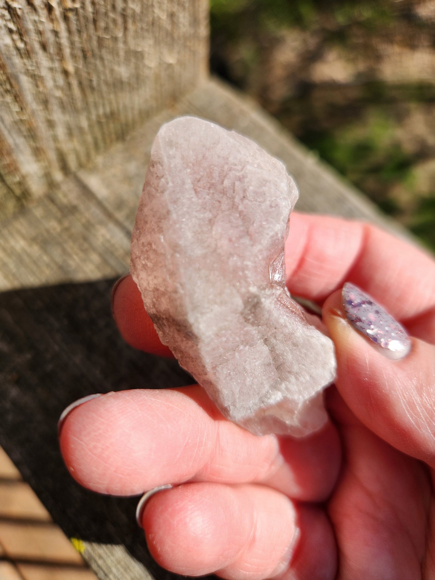 Gorgeous High Quality Raw Dreamsicle Pink Lemurian Quartz Crystal Point, All Natural, Strawberry Pink Lemurian