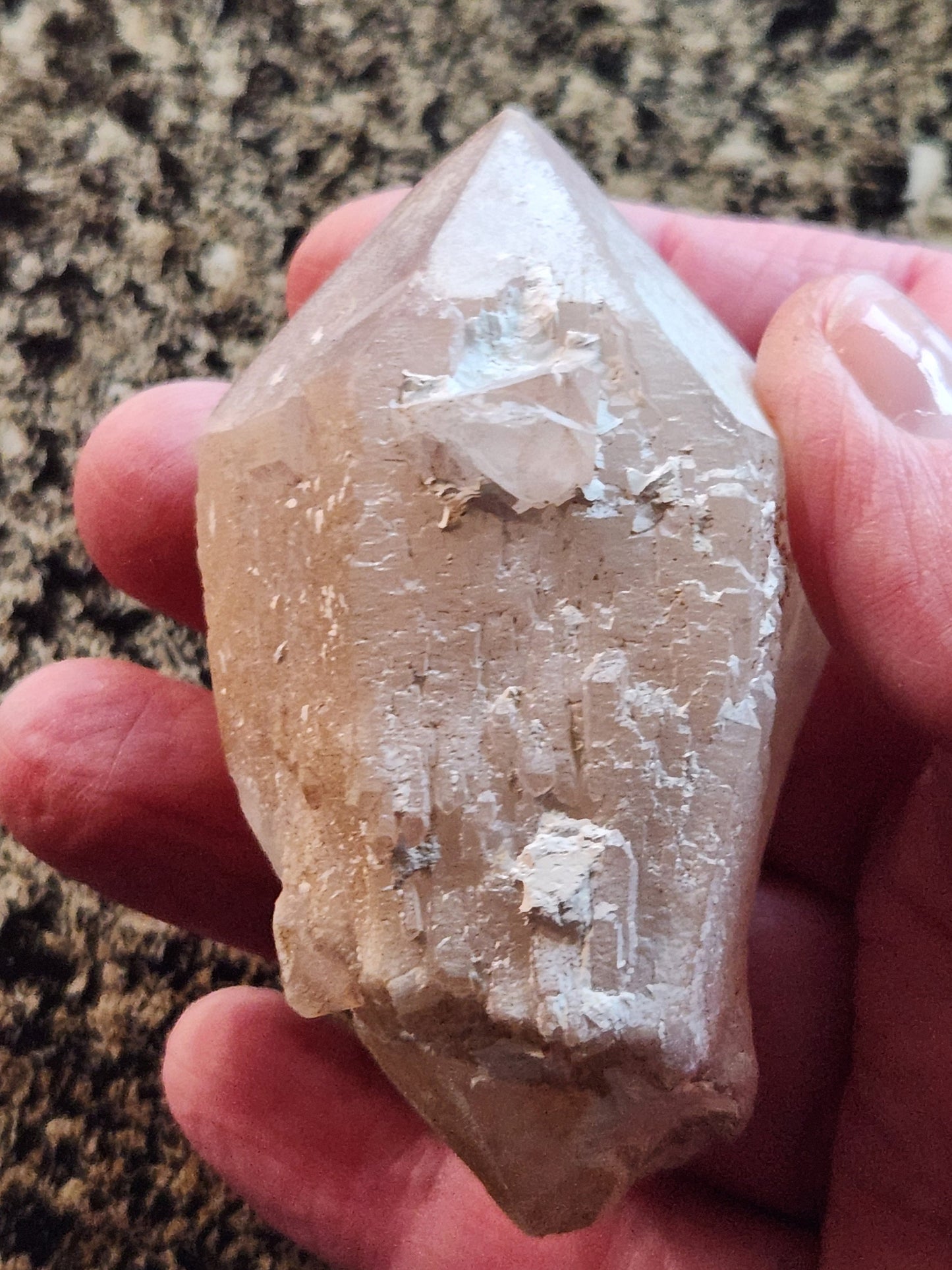 Gorgeous High Quality AAA Rare Pineapple Lithium Quartz Point, All Natural, DT