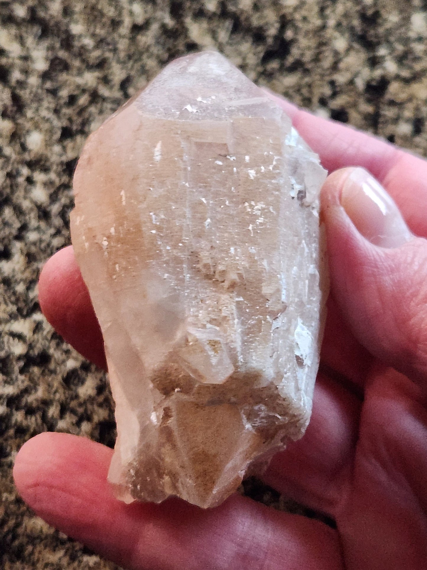 Gorgeous High Quality AAA Rare Pineapple Lithium Quartz Point, All Natural, DT