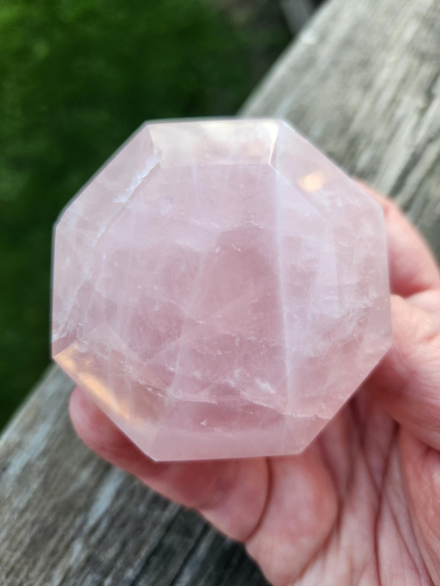 Gorgeous AAA Pink Rose Quartz Crystal Diamond, Extractor