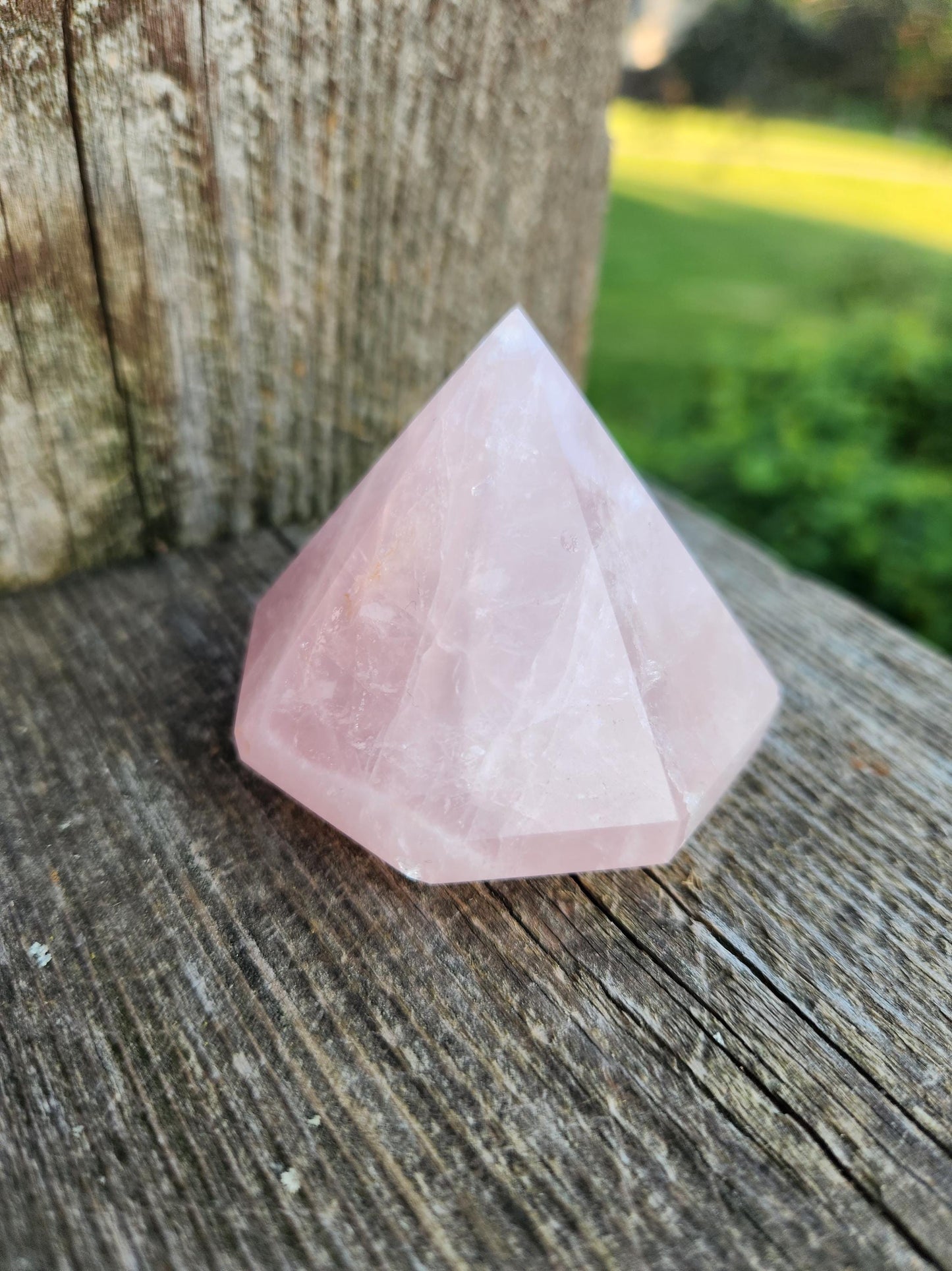 Gorgeous AAA Pink Rose Quartz Crystal Diamond, Extractor