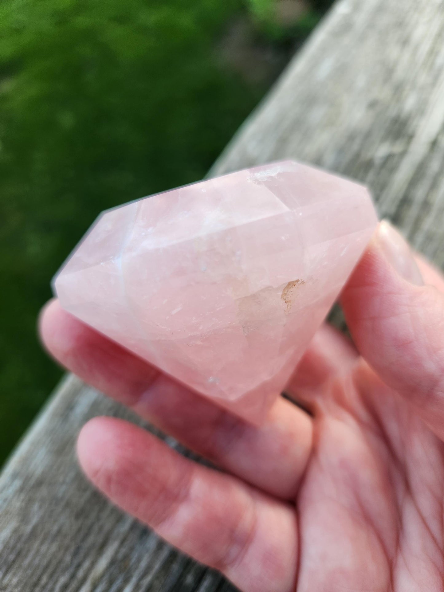 Gorgeous AAA Pink Rose Quartz Crystal Diamond, Extractor