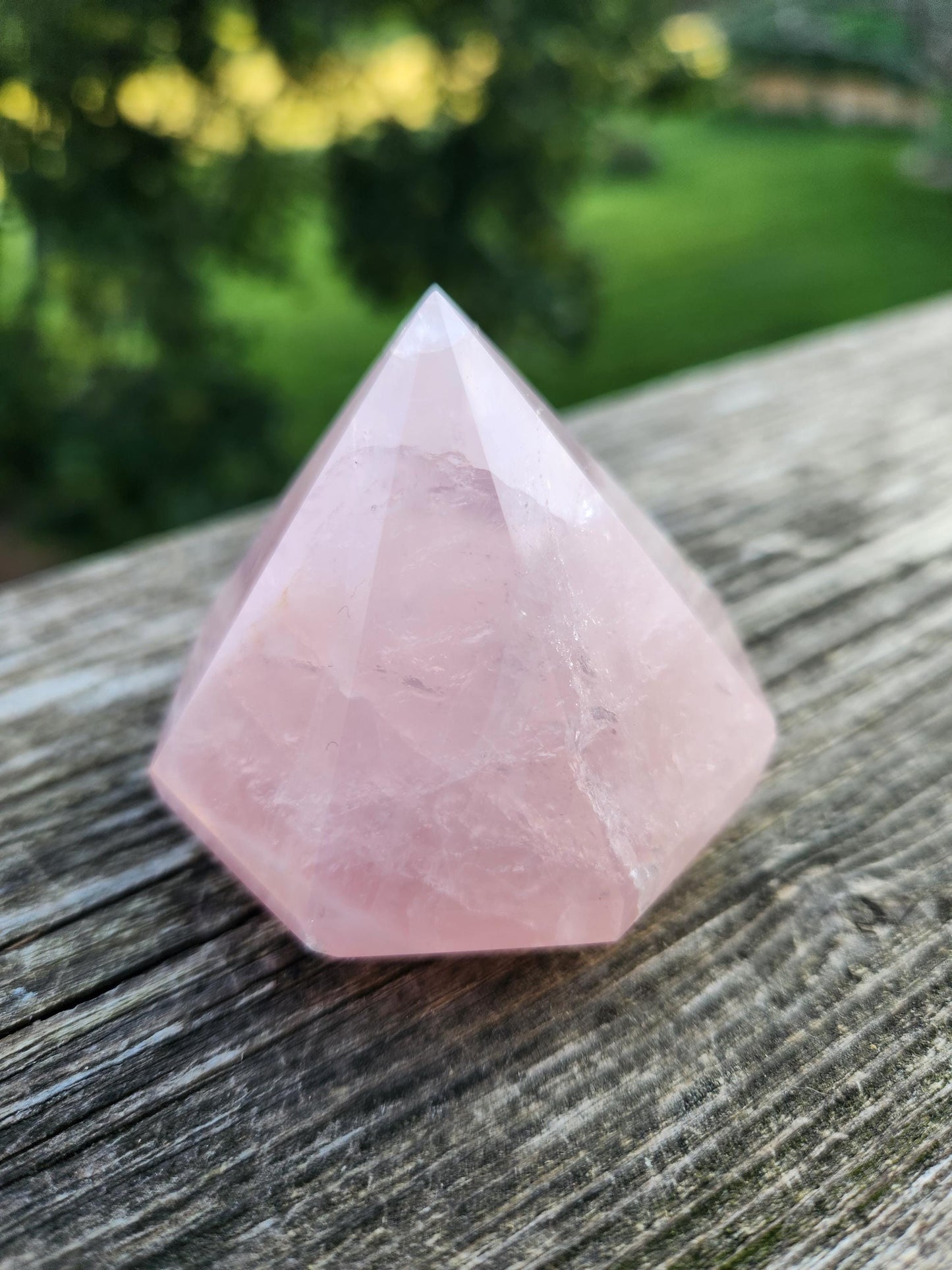 Gorgeous AAA Pink Rose Quartz Crystal Diamond, Extractor