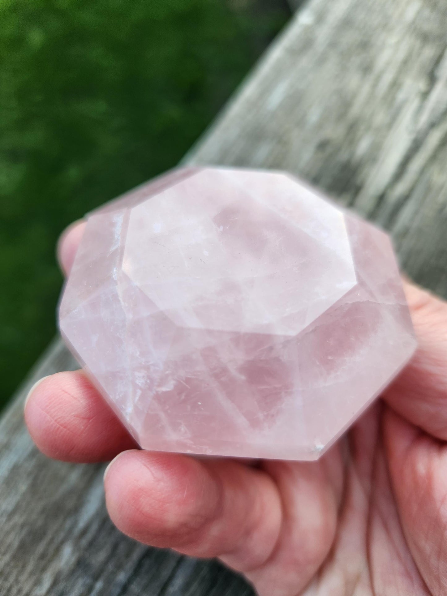 Gorgeous AAA Pink Rose Quartz Crystal Diamond, Extractor