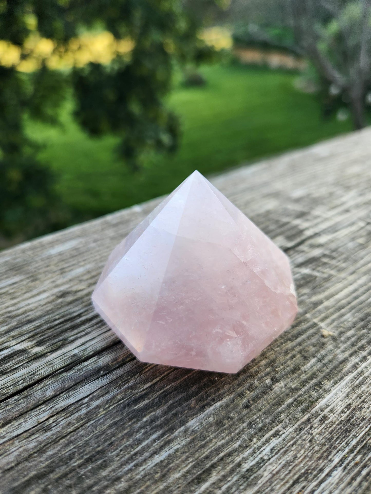 AAA Pink Rose Quartz Crystal Diamond Extractor