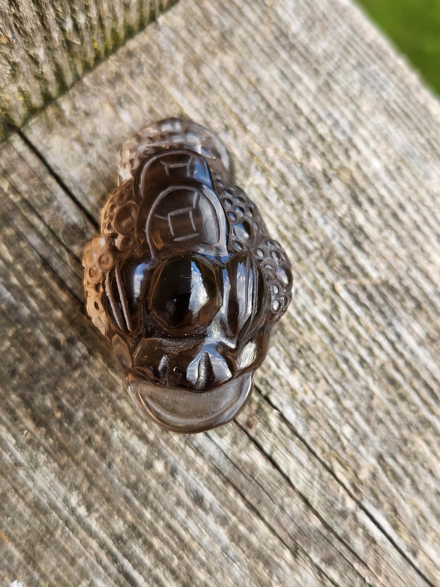 Gorgeous AAA Smoky Quartz Crystal Money Toad All Natural