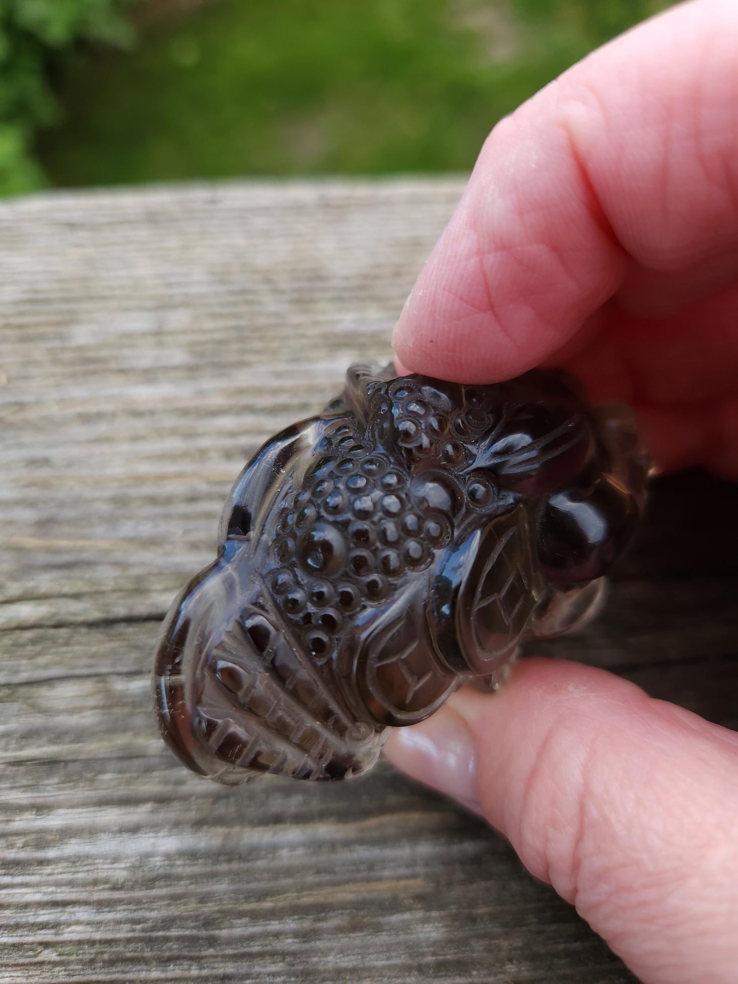Gorgeous AAA Smoky Quartz Crystal Money Toad All Natural