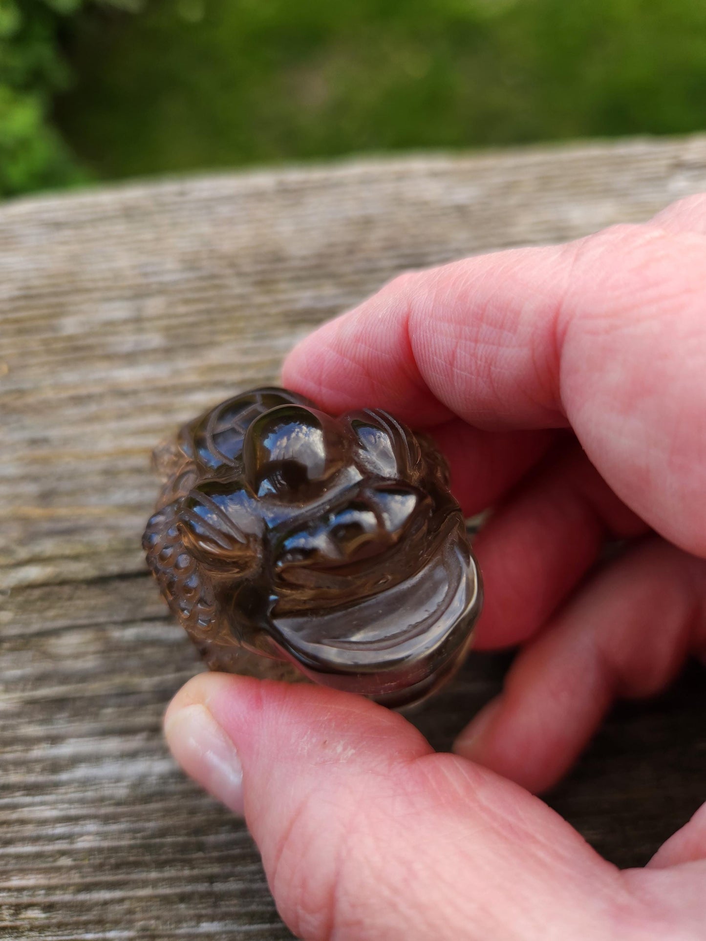 Gorgeous AAA Smoky Quartz Crystal Money Toad All Natural